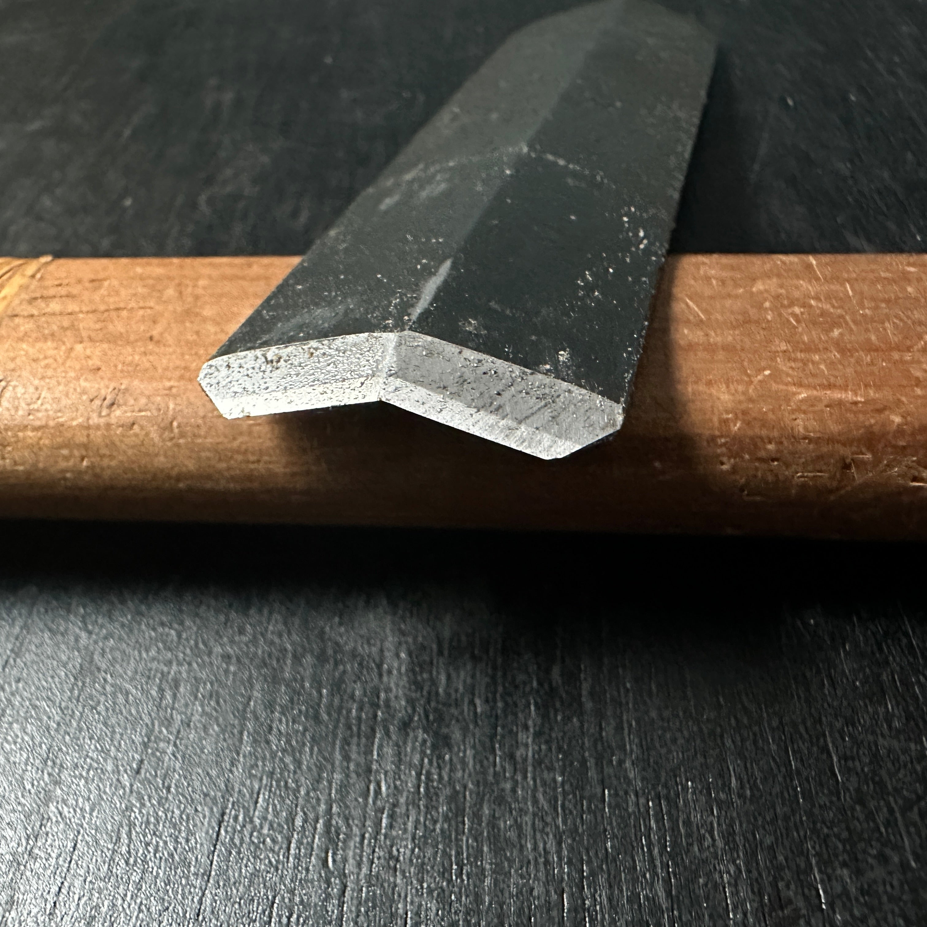 Ha Kanna Kumiko Kanna with white steel by Muneaki 葉鉋 組子用 150° 猪本台 宗秋刃