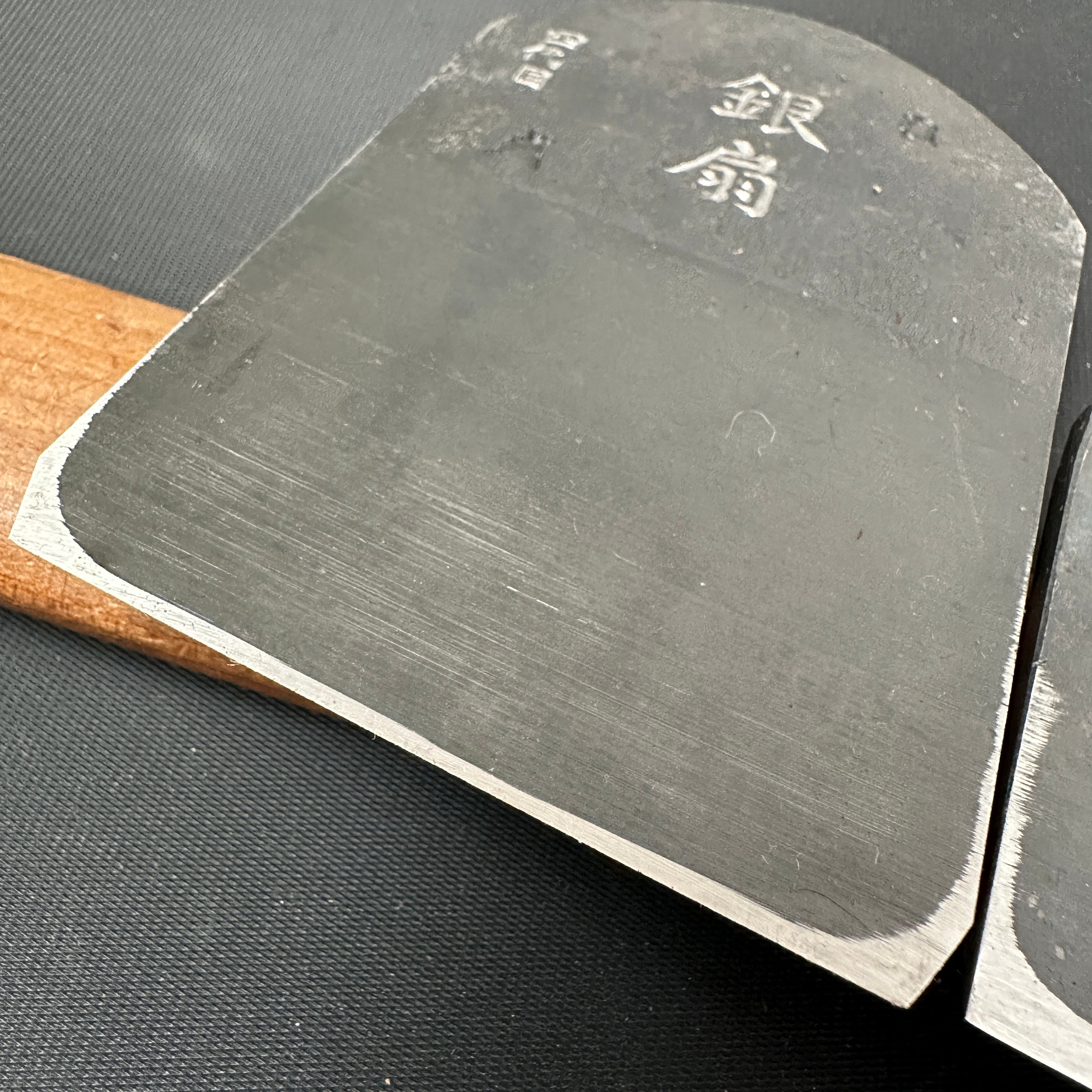 Ginzen Smoothing PlaneBlade(Kanna) by Seisuke Mizuno 水野清介作 特注 銀扇 仕上げ鉋刃 70mm