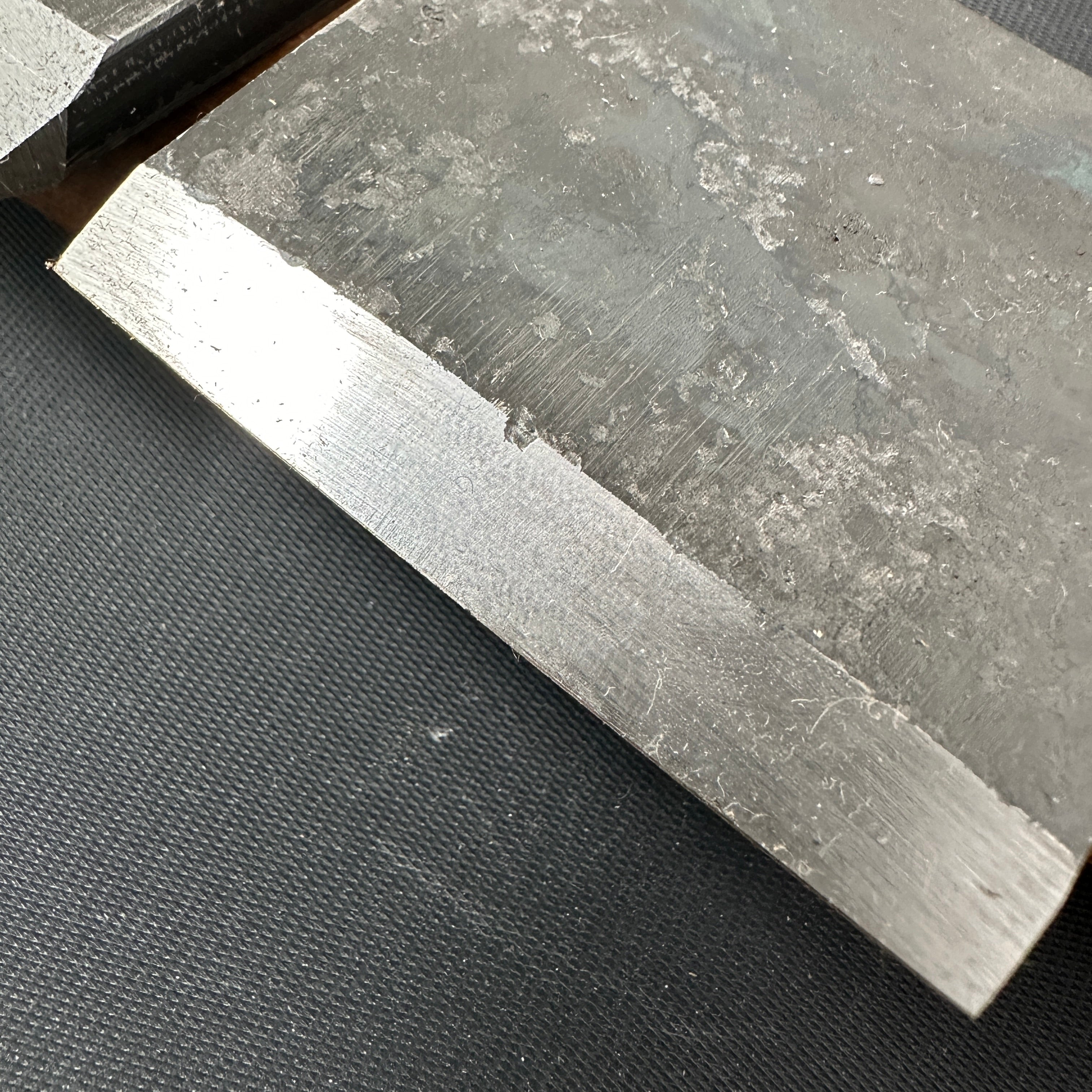 Ginzen Smoothing PlaneBlade(Kanna) by Seisuke Mizuno 水野清介作 特注 銀扇 仕上げ鉋刃 70mm