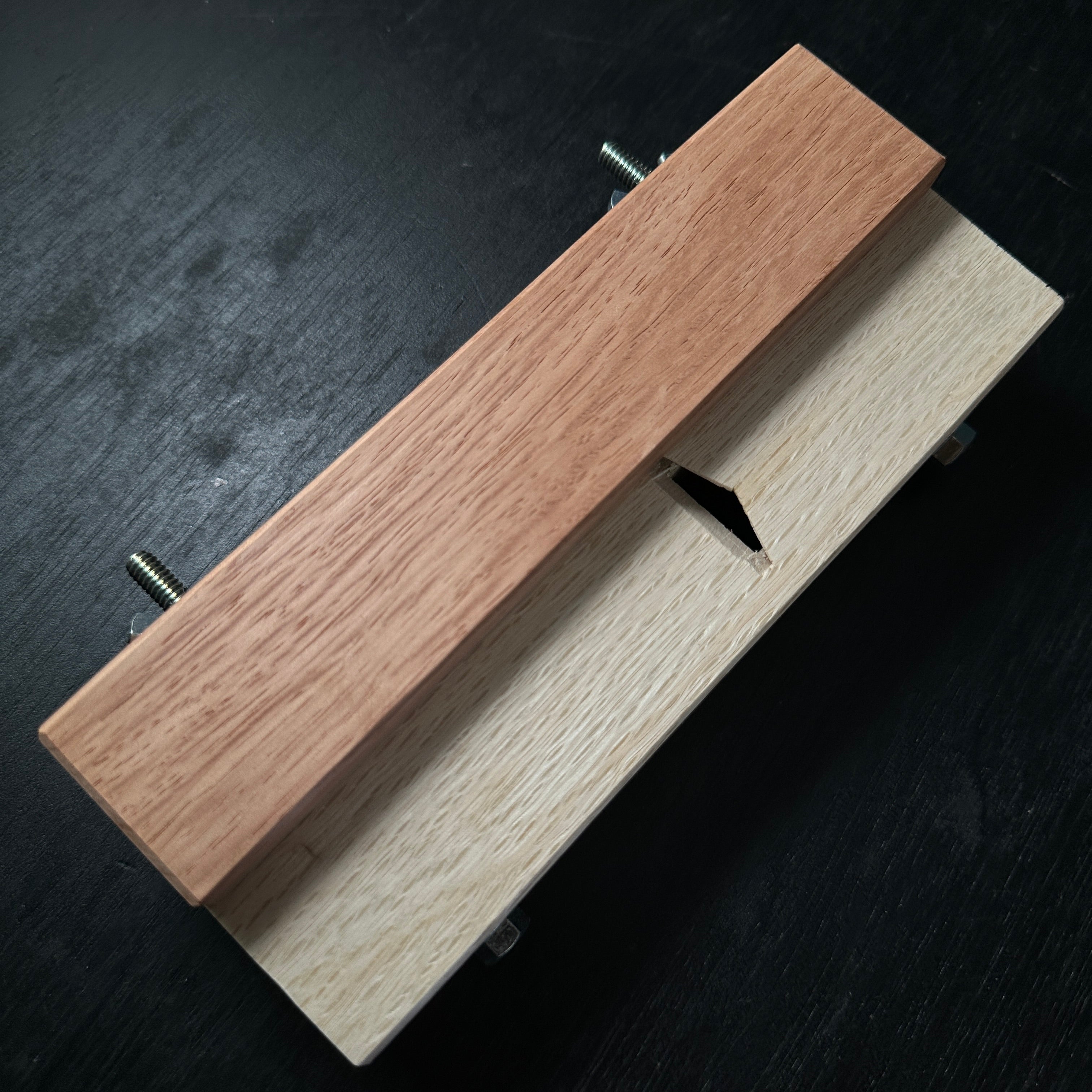 Ha Kanna Kumiko Kanna with white steel by Muneaki 葉鉋 組子用 150° 猪本台 宗秋刃