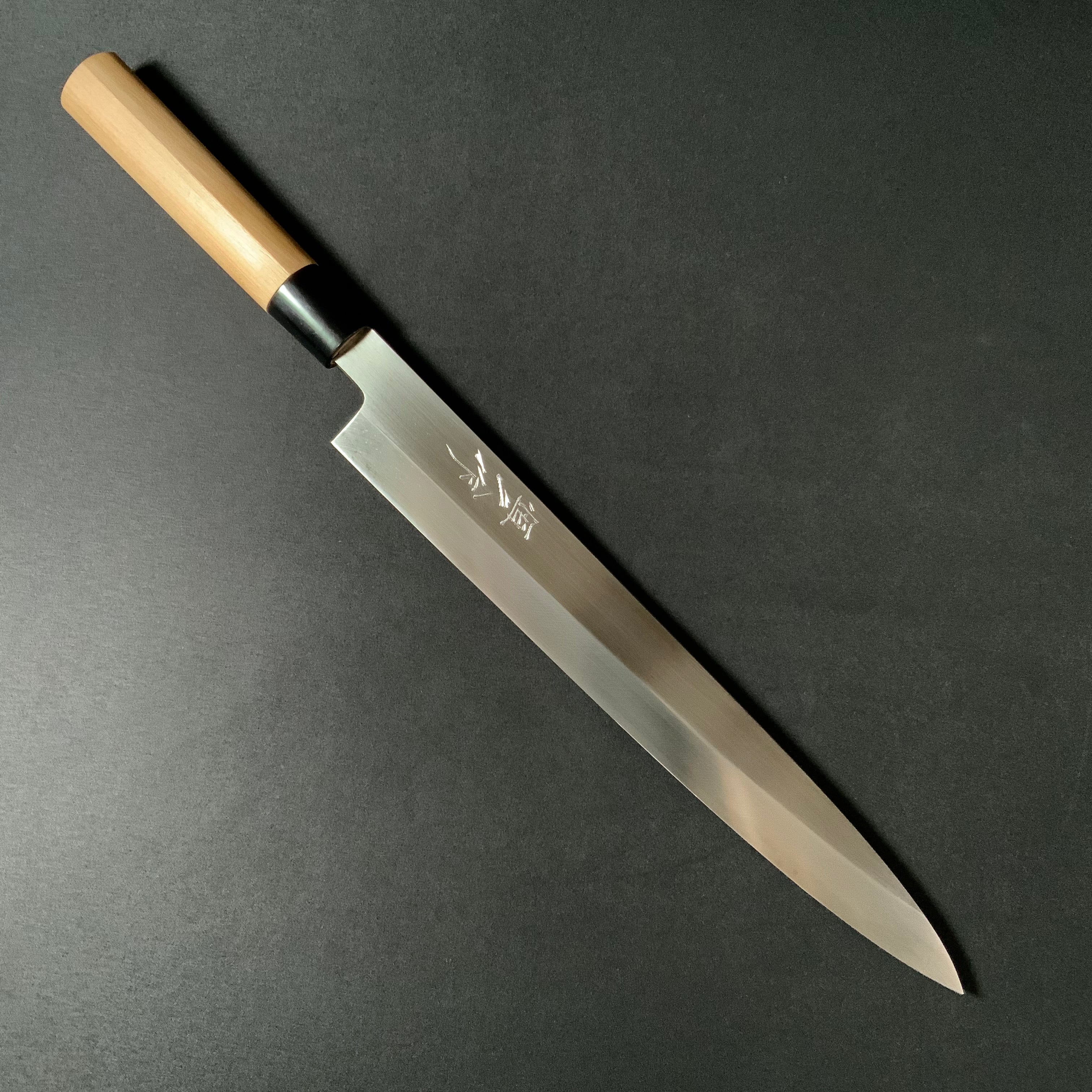 恒久作 柳刃包丁 磨き仕上 SK鋼鍛接 300mm Tsunehisa Yanagiba Kitchen Knife