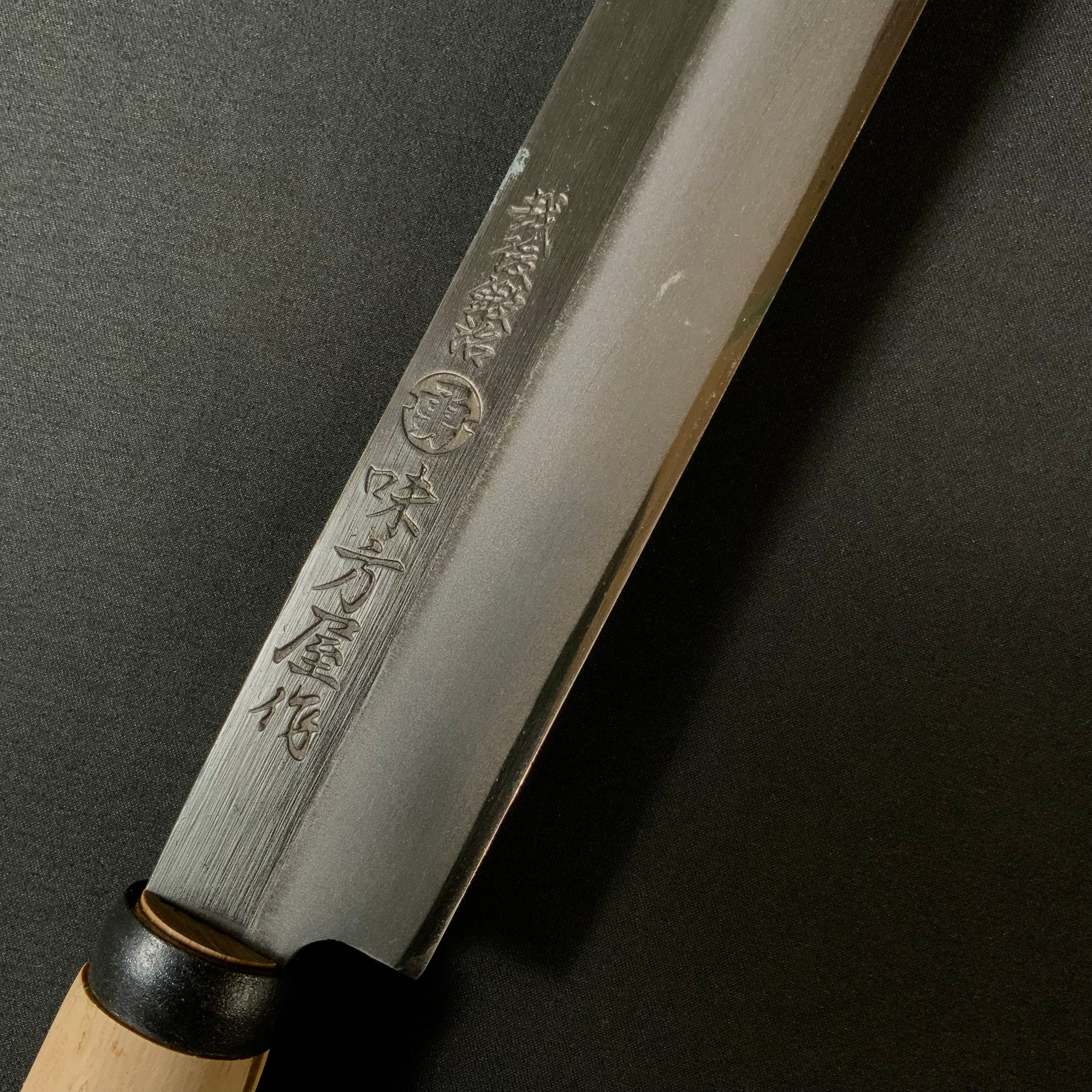 味方屋作 竹割鉈 両刃 180mm Ajikataya Bamboo Nata Knife Double edged