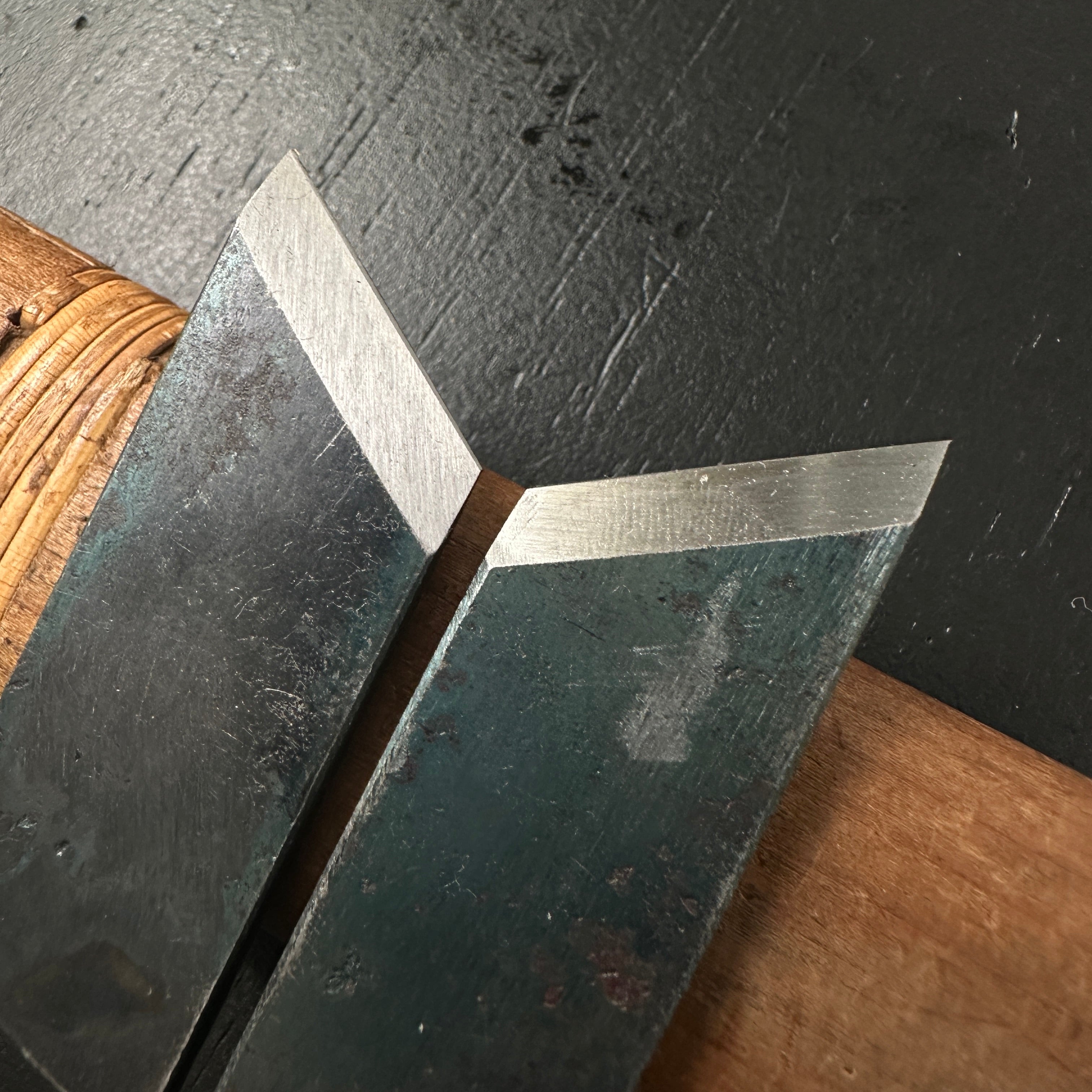 Tenhiro Mini Rabbet Planes by Seikichi Sekikawa with blue steel 24mm 関川誠吉作 豆際鉋 天弘 青紙一号鋼