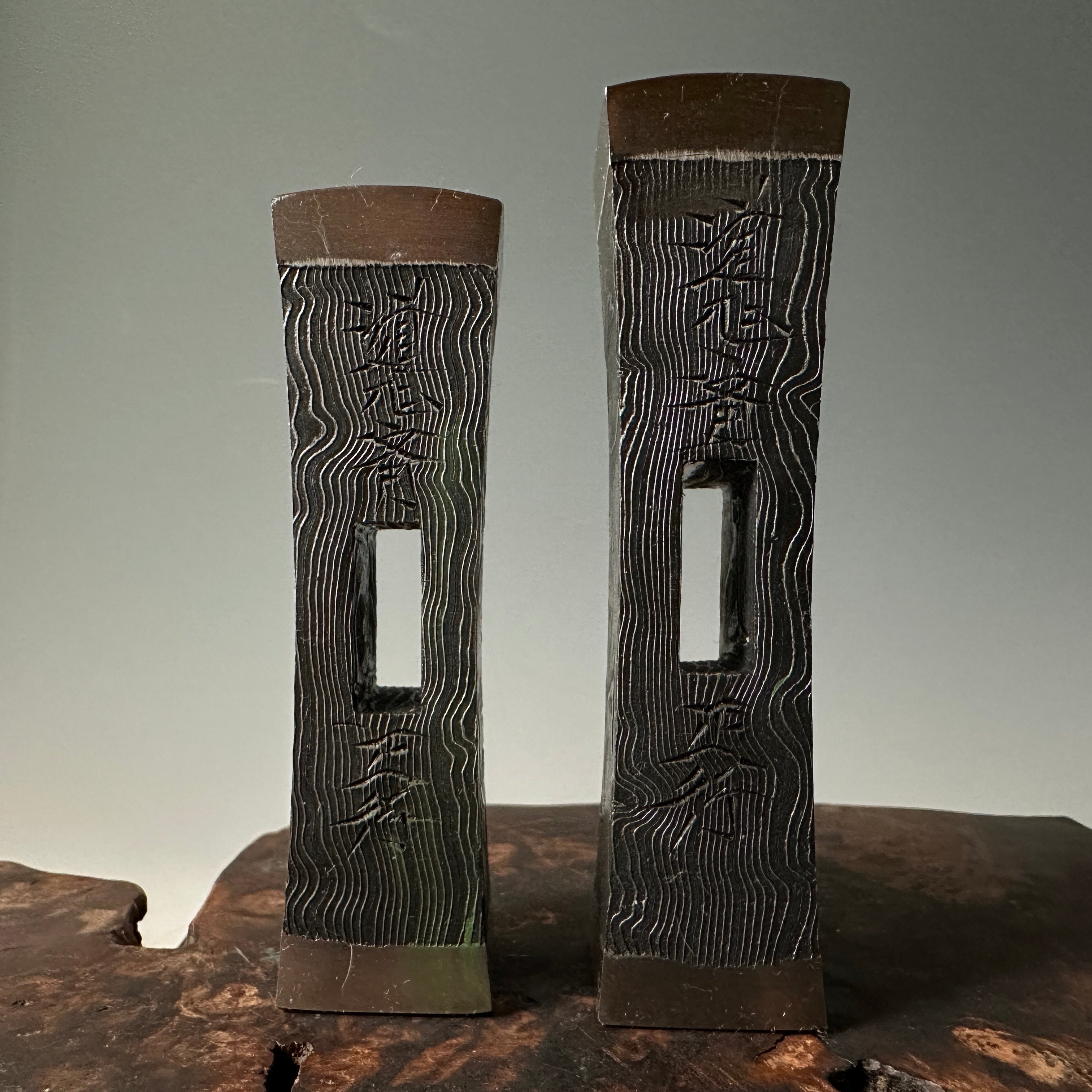 Brand new Masatsura Special Made Square Hammers Suminagashi finish 正行 特別型四角玄翁 木目墨流し