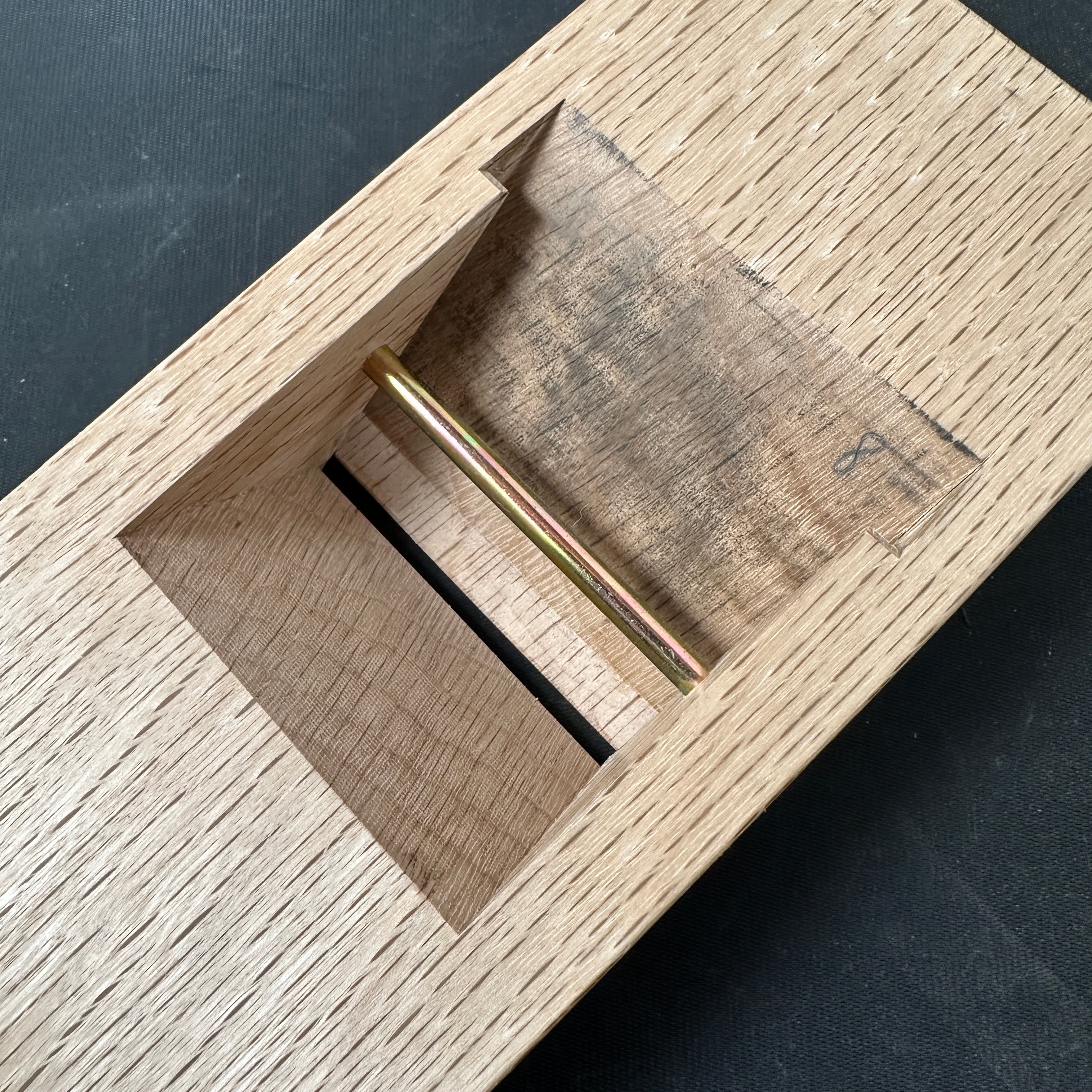 Old stock Sekimagoroku Smoothing Plane(Kanna) by Sekikawa Seikichi 掘出し物 関孫六 関川誠吉作 仕上げ鉋 70mm