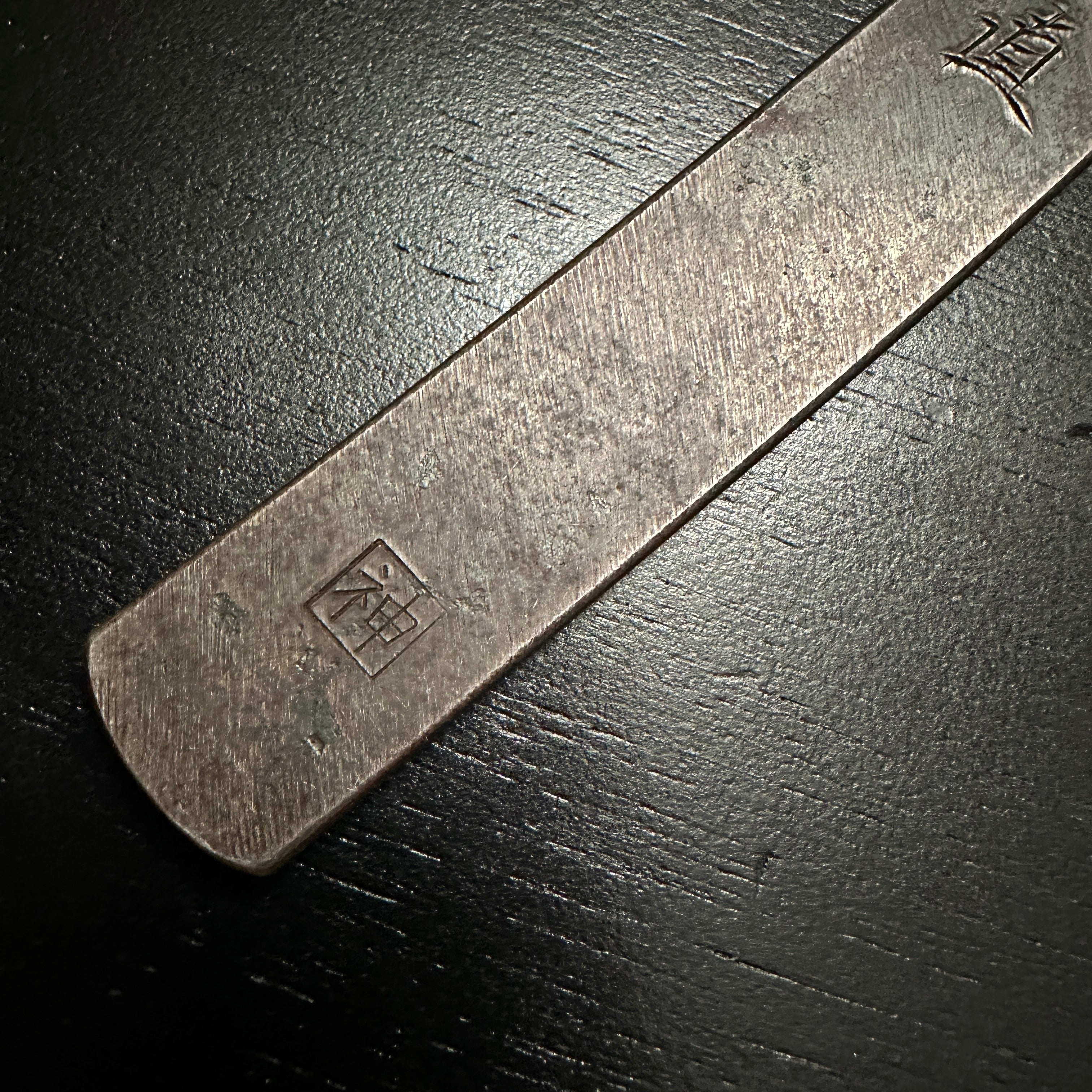 Old stock #1 Kouzaburo Kiridashi Kokatana Right hand 掘出し物 直 長谷川幸三郎作 切出し 7分 右