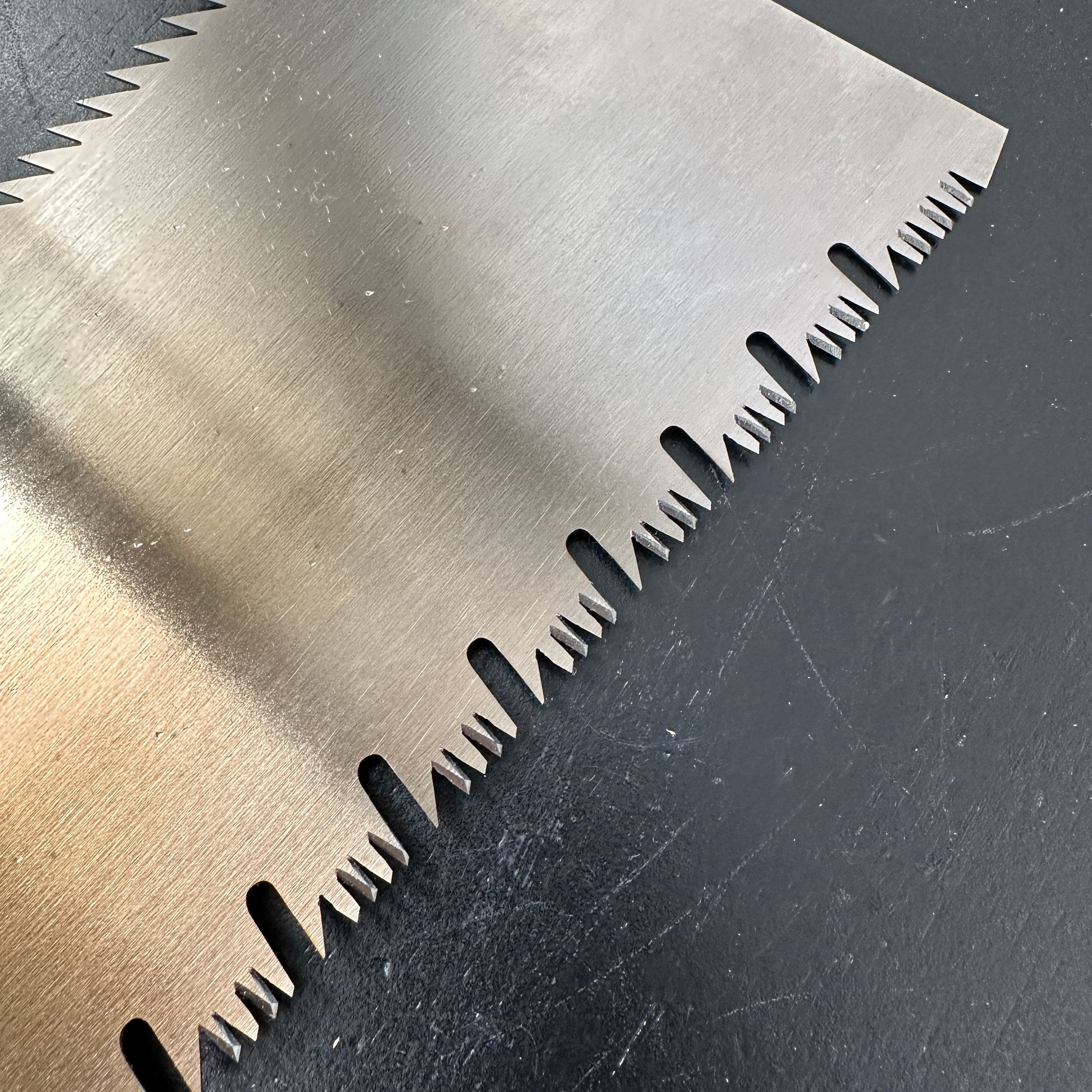 #190 Nagakatsu Double Edge Saw Eddy Type Handles set by Kurashige For Soft Wood 長勝鋸 渦巻き柄 両刃鋸 針葉材用 265mm