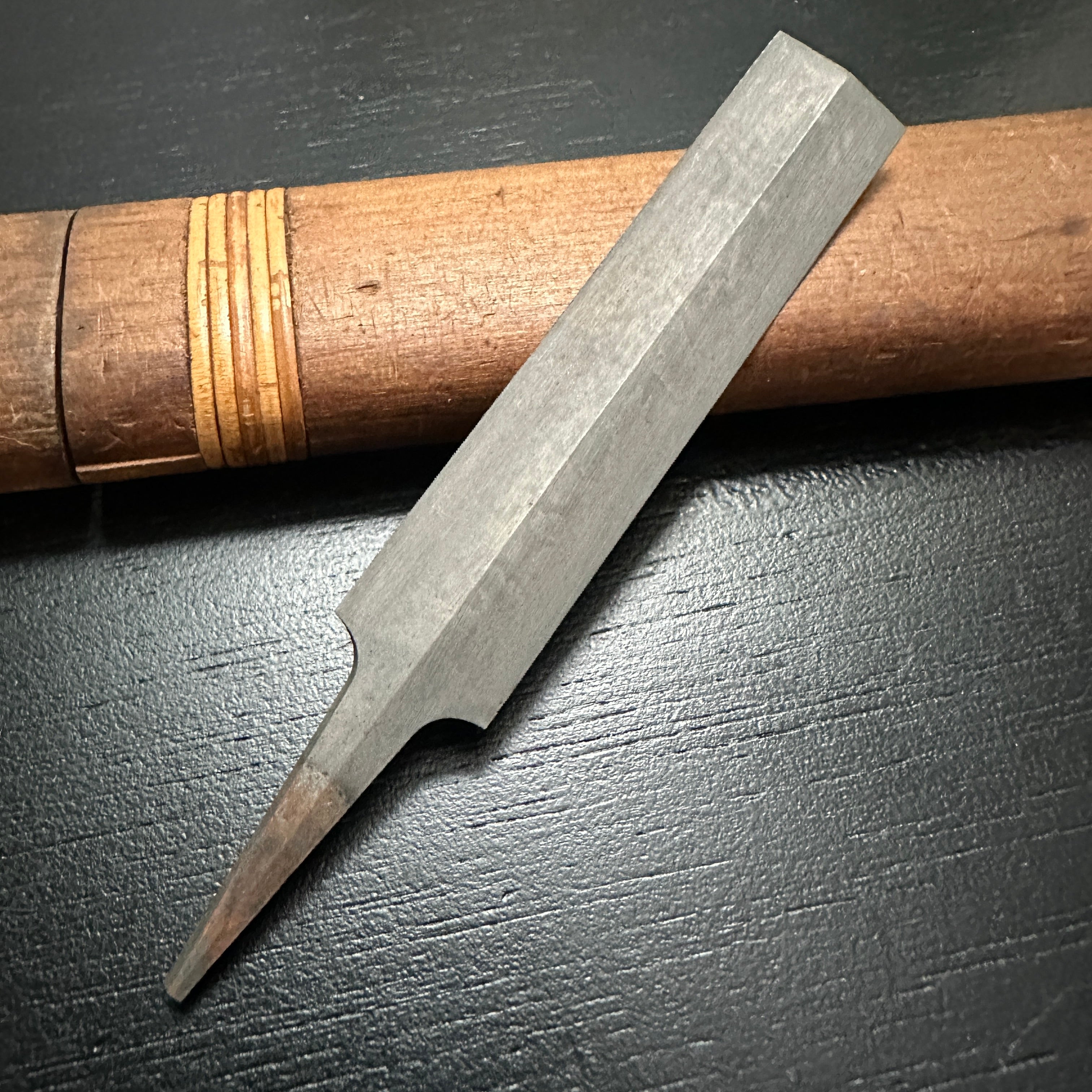Old Stock TSUBOTAMA 75mm Single edged file for Handsaw sharpening (Surikomi-Yasuri) 掘出し物 壺玉 片刃 すり込みヤスリ 75mm