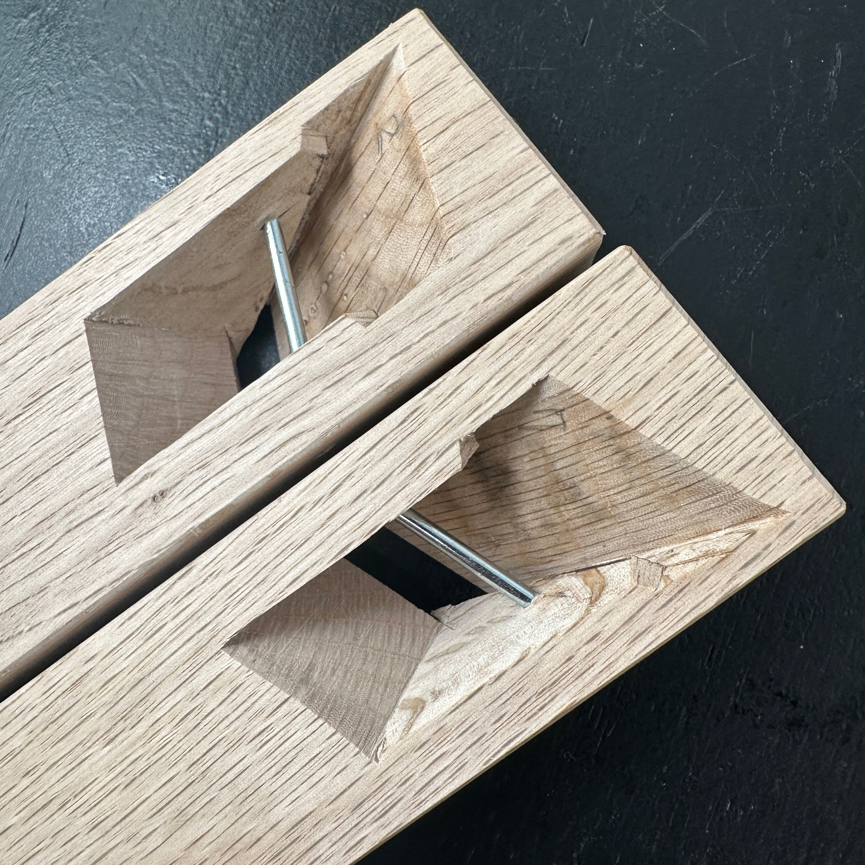 Tenhiro Mini Rabbet Planes by Seikichi Sekikawa with blue steel 24mm 関川誠吉作 豆際鉋 天弘 青紙一号鋼