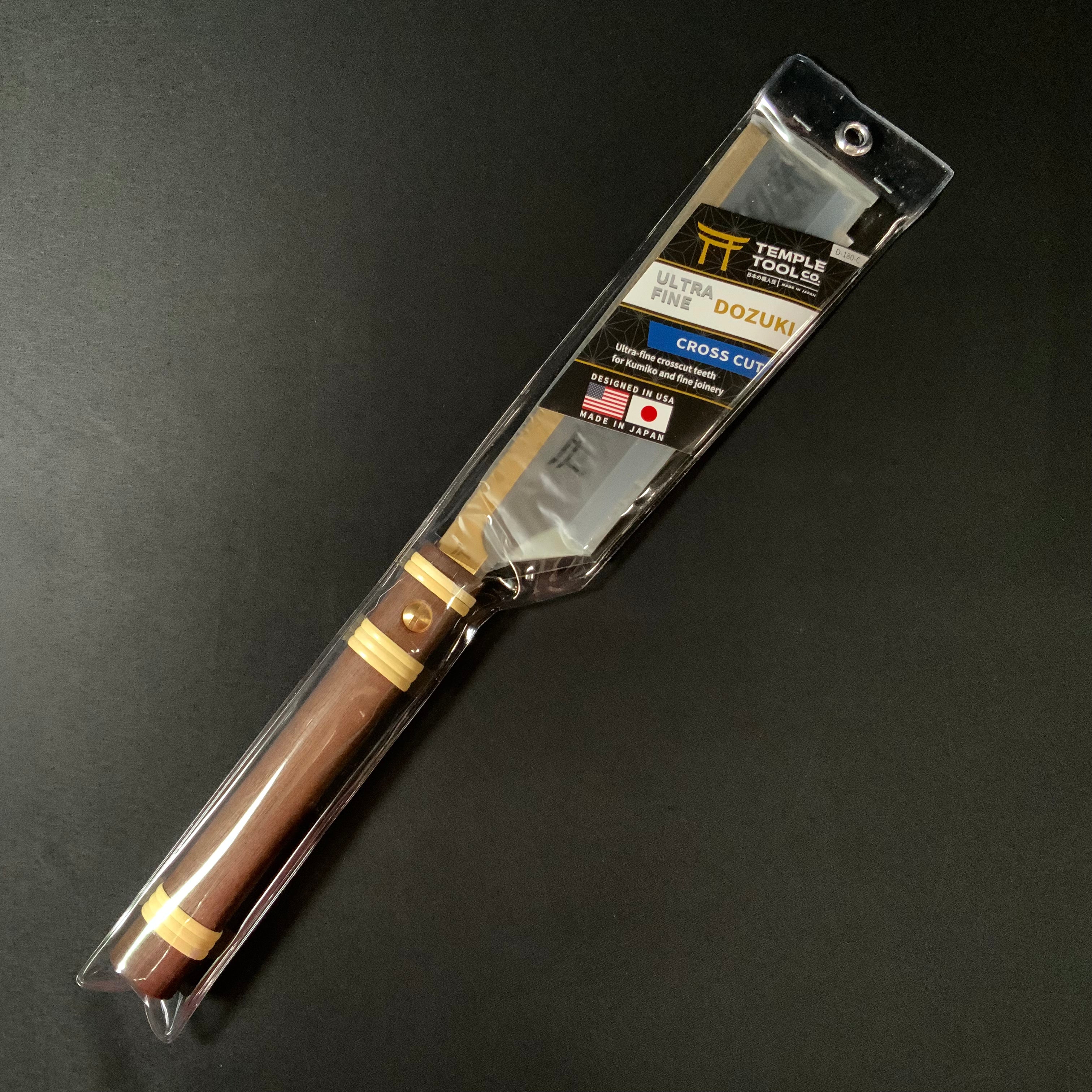 Temple Tool Japanese Dozuki Pull Saw Ultra-Fine Crosscut 180mm テンプルツール 導突鋸 横挽 180mm