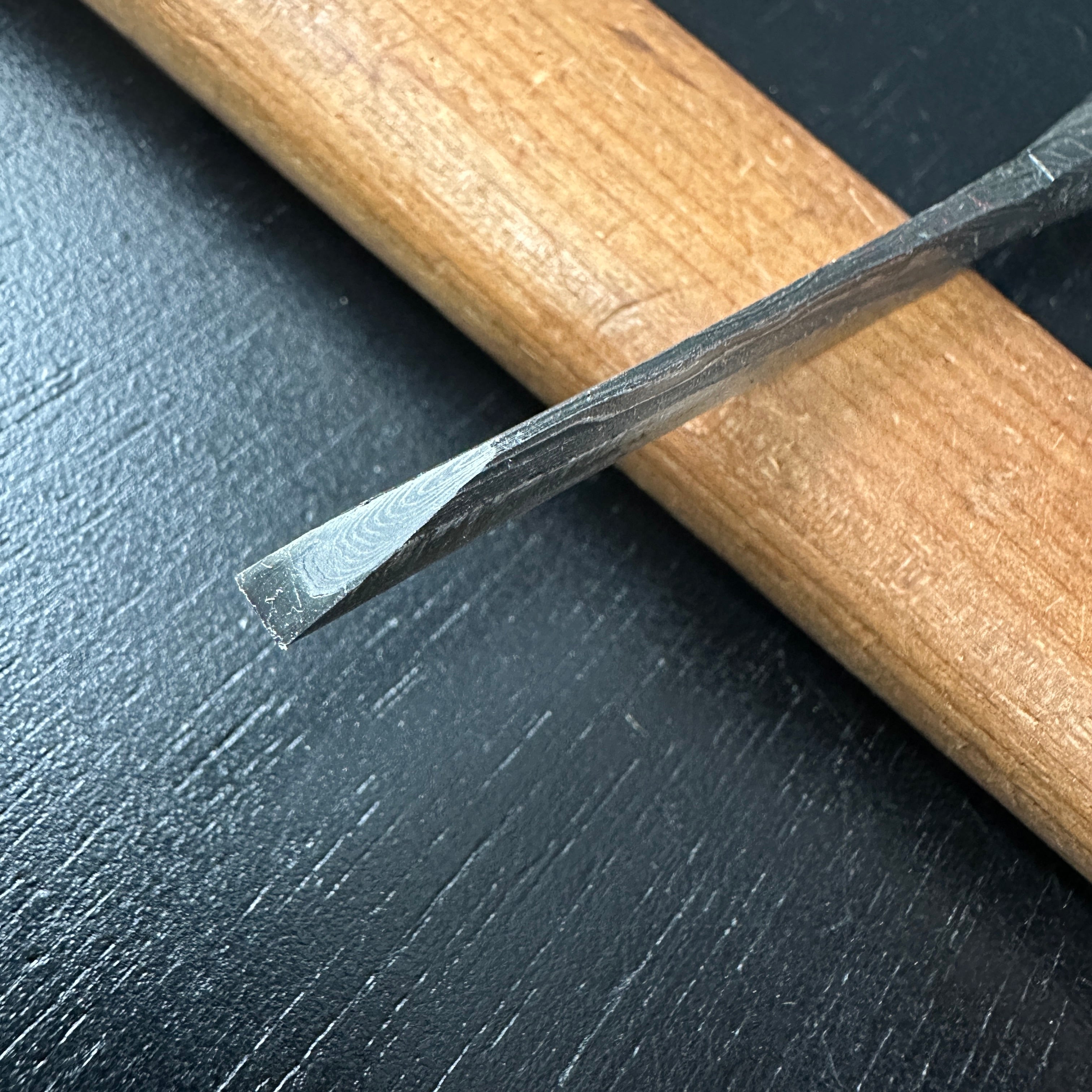 Tasai Mokume Special Dovetail Bench chisels 田斎作 木目 鎬追入鑿 赤樫柄