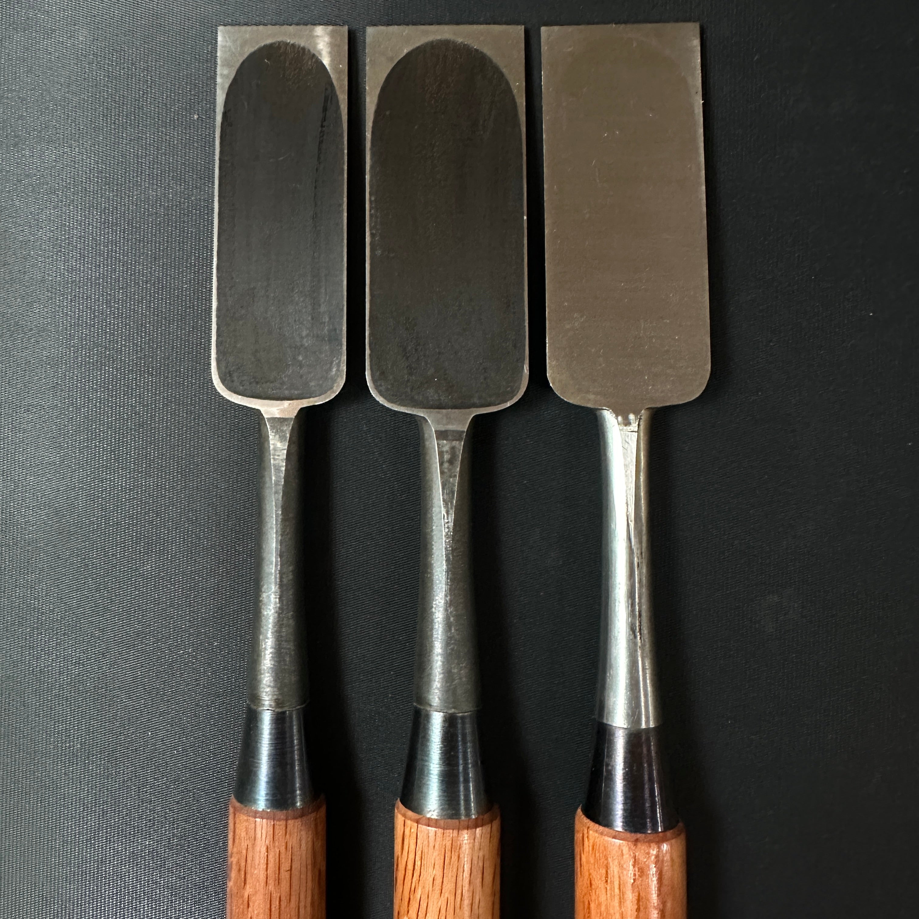 Old stock Koshitaka Paring chisels (Usunomi) with white steel 掘出し物 越孝 面取薄鑿 30mm 36mm