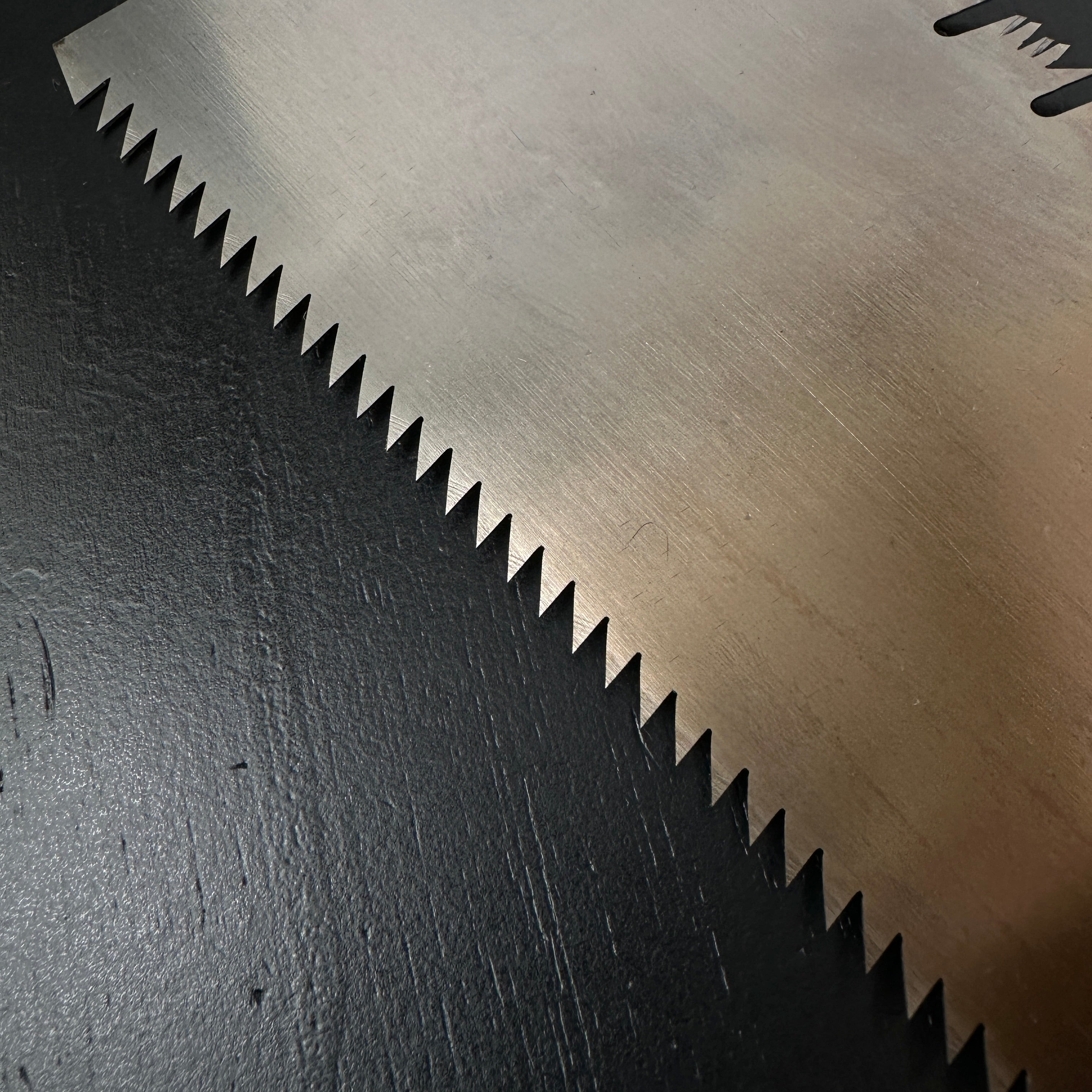 #188 Nagakatsu Double Edge Saw Eddy Type Handles set by Kurashige For Hard Wood 長勝鋸 渦巻き柄 両刃鋸 広葉材用 260mm