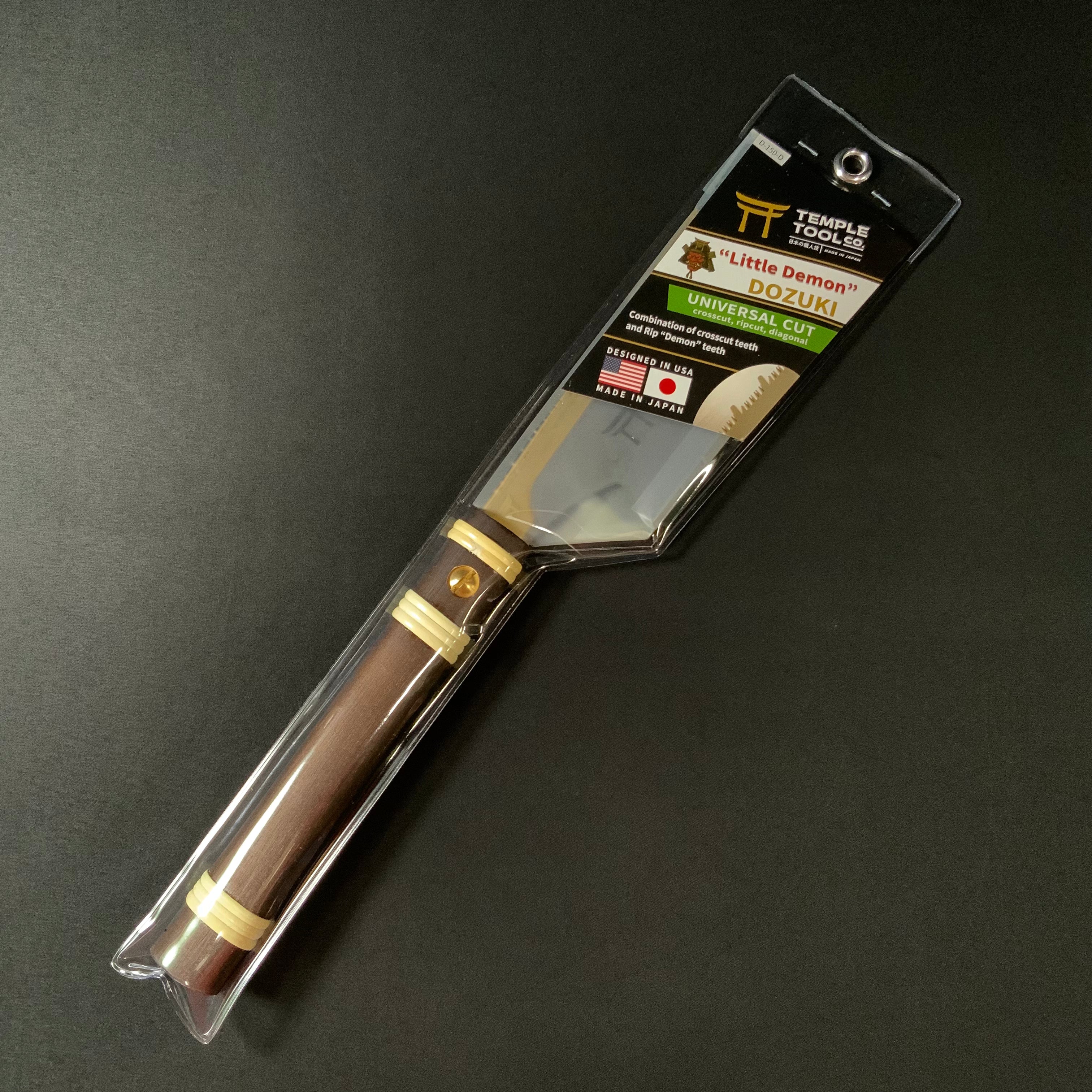 Temple Tool Japanese Dozuki Pull Saw Fine Universal-Cut 150mm テンプルツール 導突鋸 万能型 150mm