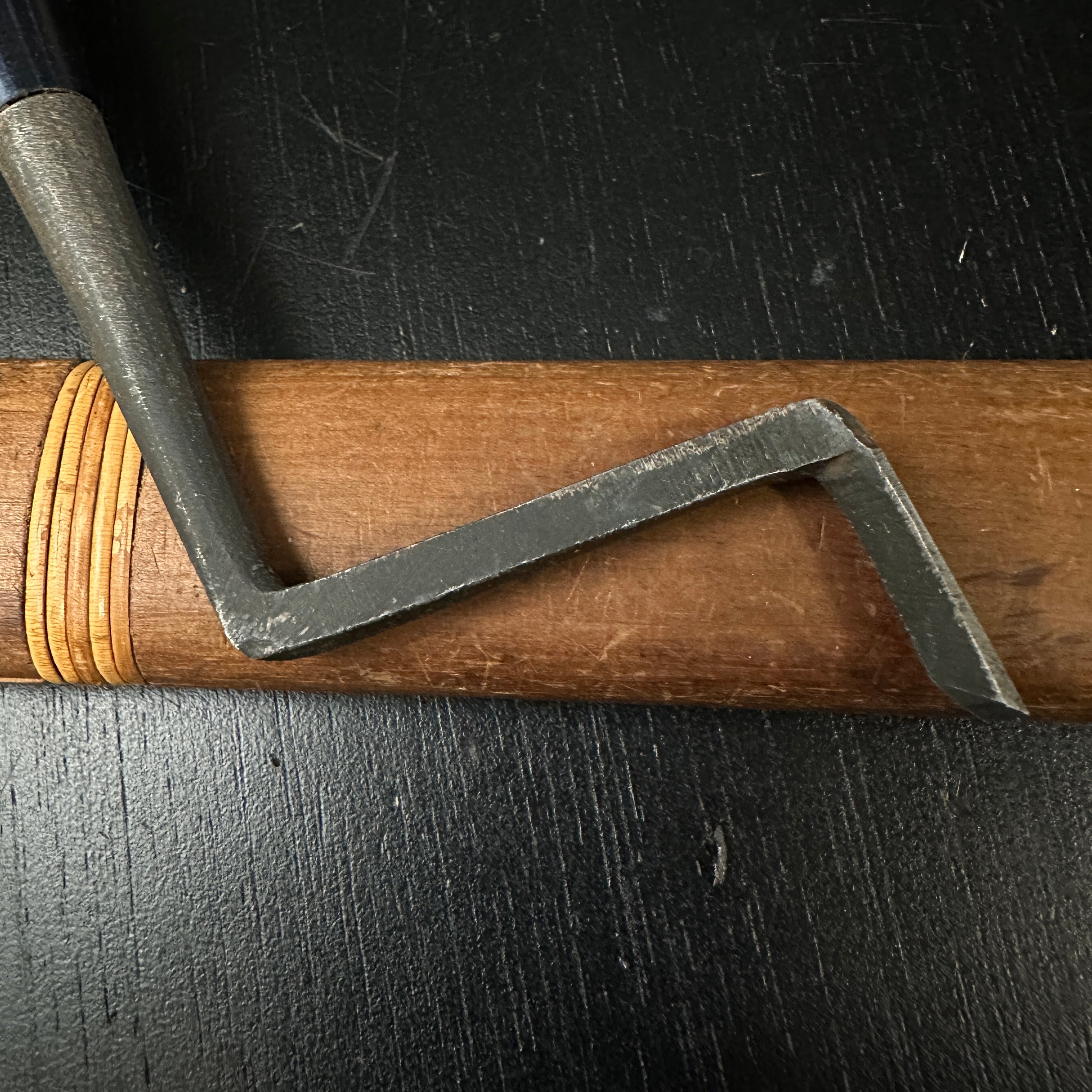 Kanetake Trowel chisel (Kote nomi) Dovetail type For Plane's wooden body カネ武 鏝鑿 鎬型 鉋台用 9mm