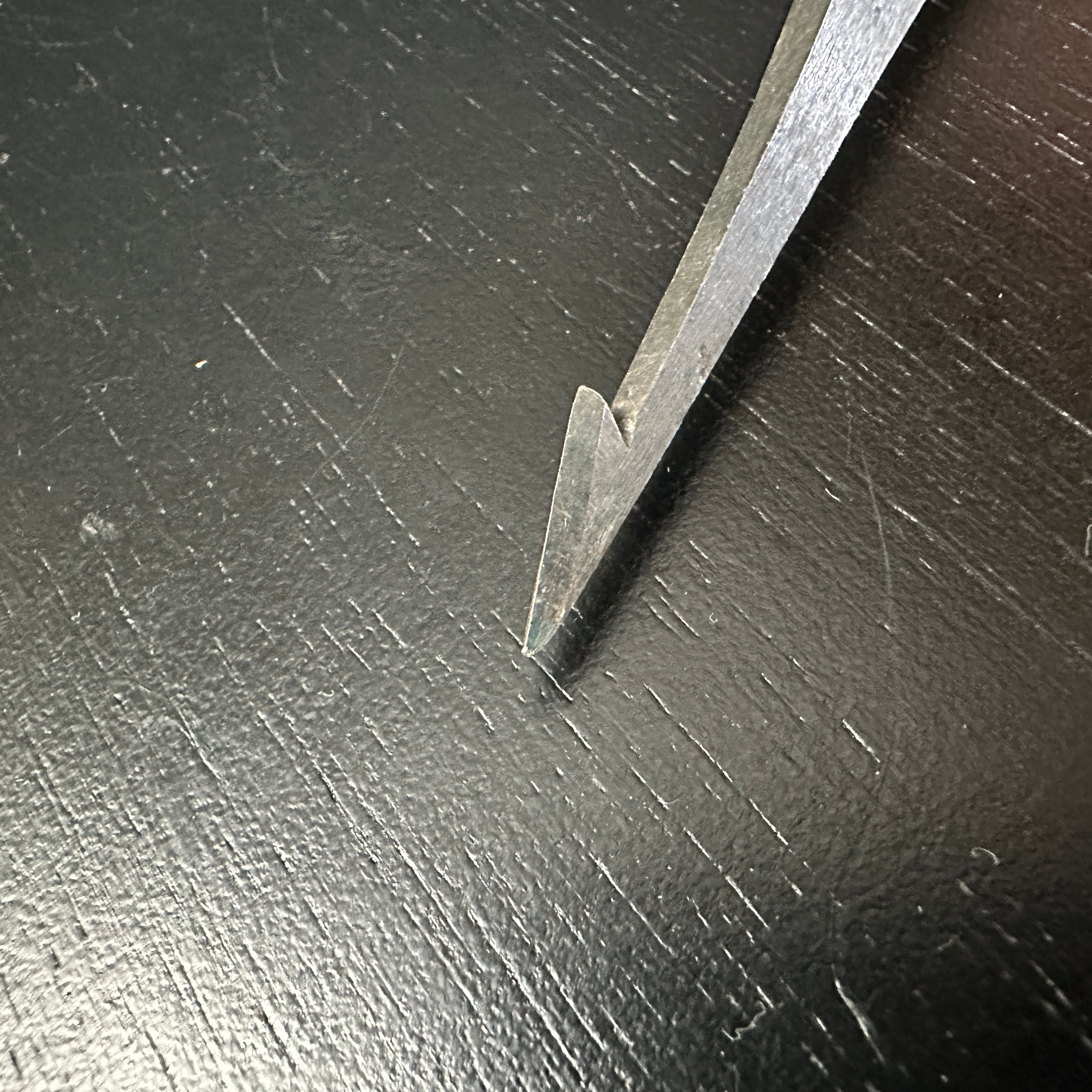 Old Stock kamanomi chisel Japanses Red oak handle / 掘出し物 鎌鑿 赤樫柄