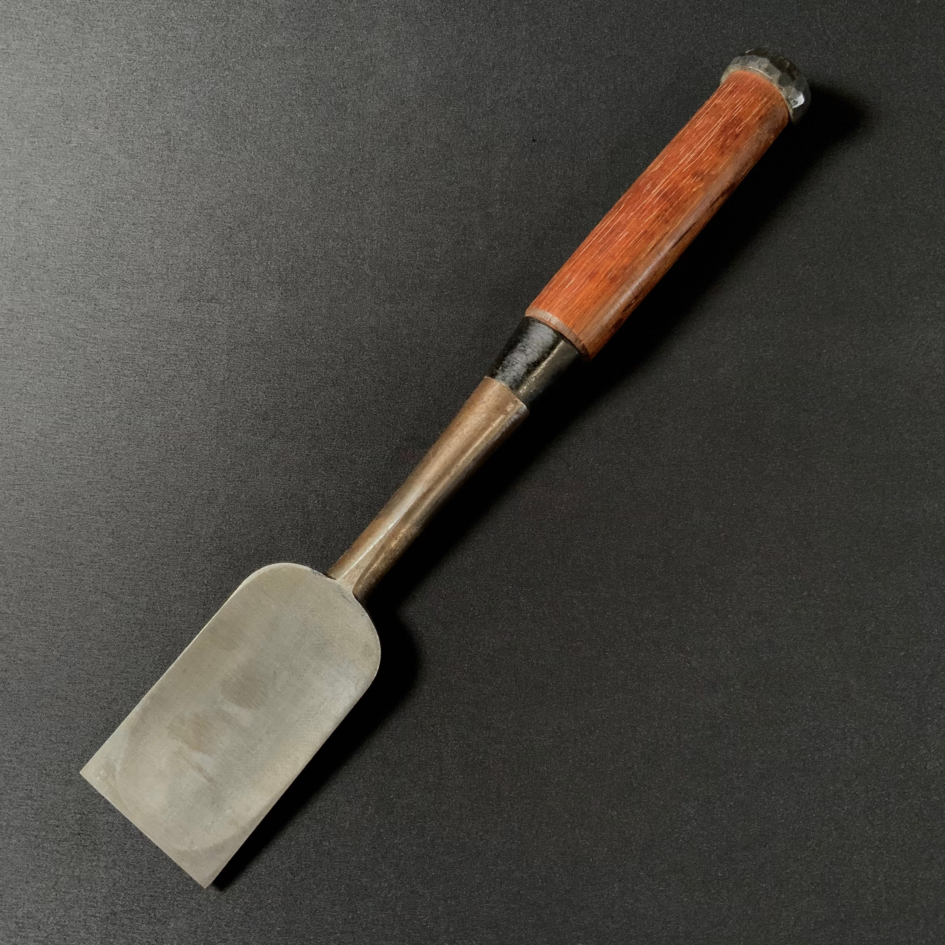 掘出し物 二代目左久作 叩き鑿 池上喬庸作 48mm Old stock Hidari Hisasaku 2rd Timber chisels by Ikegami Takanobu Tatakinomi