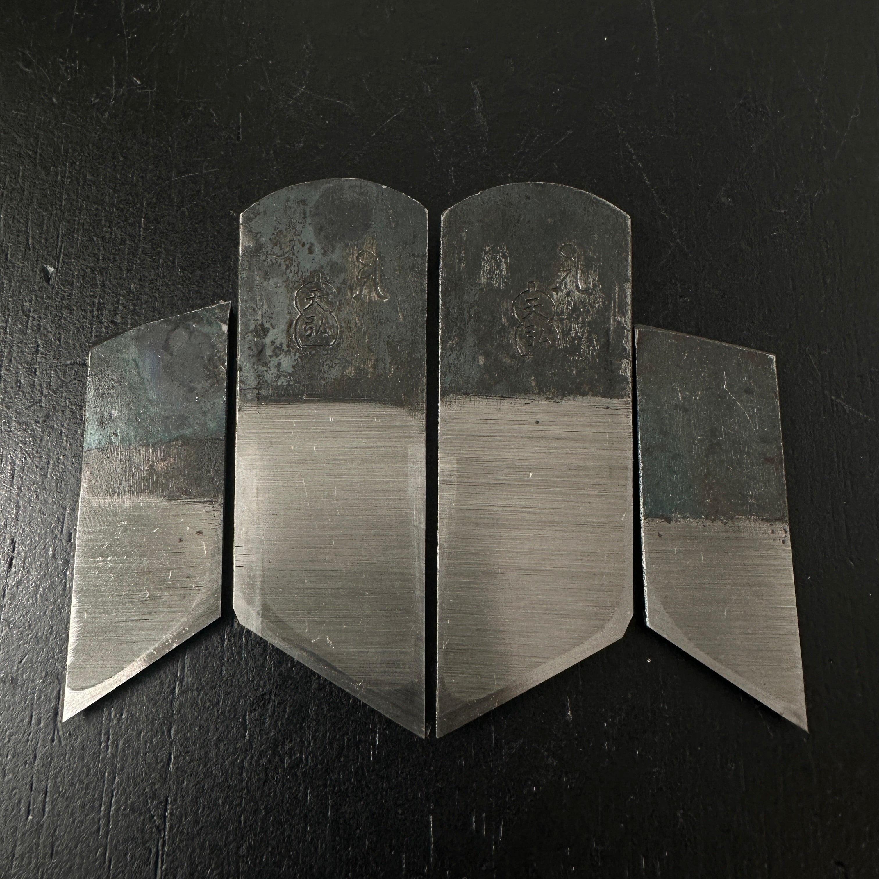 Tenhiro Mini Rabbet Planes by Seikichi Sekikawa with blue steel 24mm 関川誠吉作 豆際鉋 天弘 青紙一号鋼