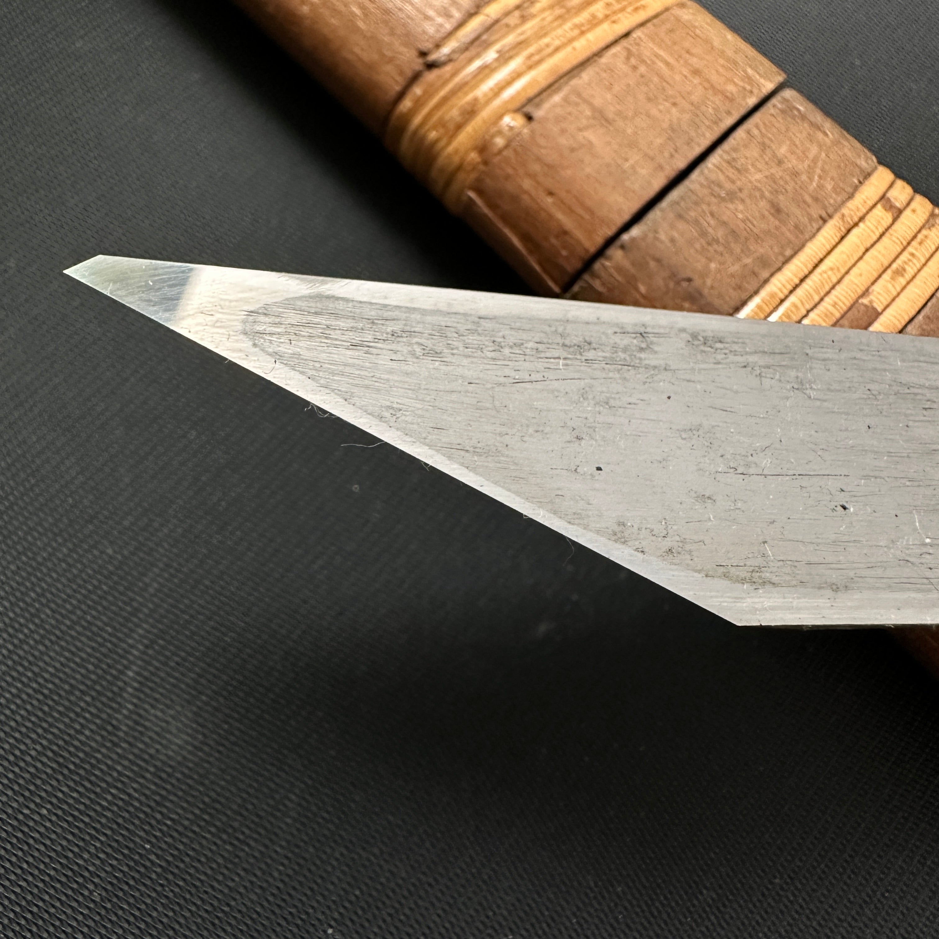 Old stock Ishido Kiridashi by Ishido Teruhide Right hand #2 掘出し物 石堂輝秀 切出し小刀 21mm