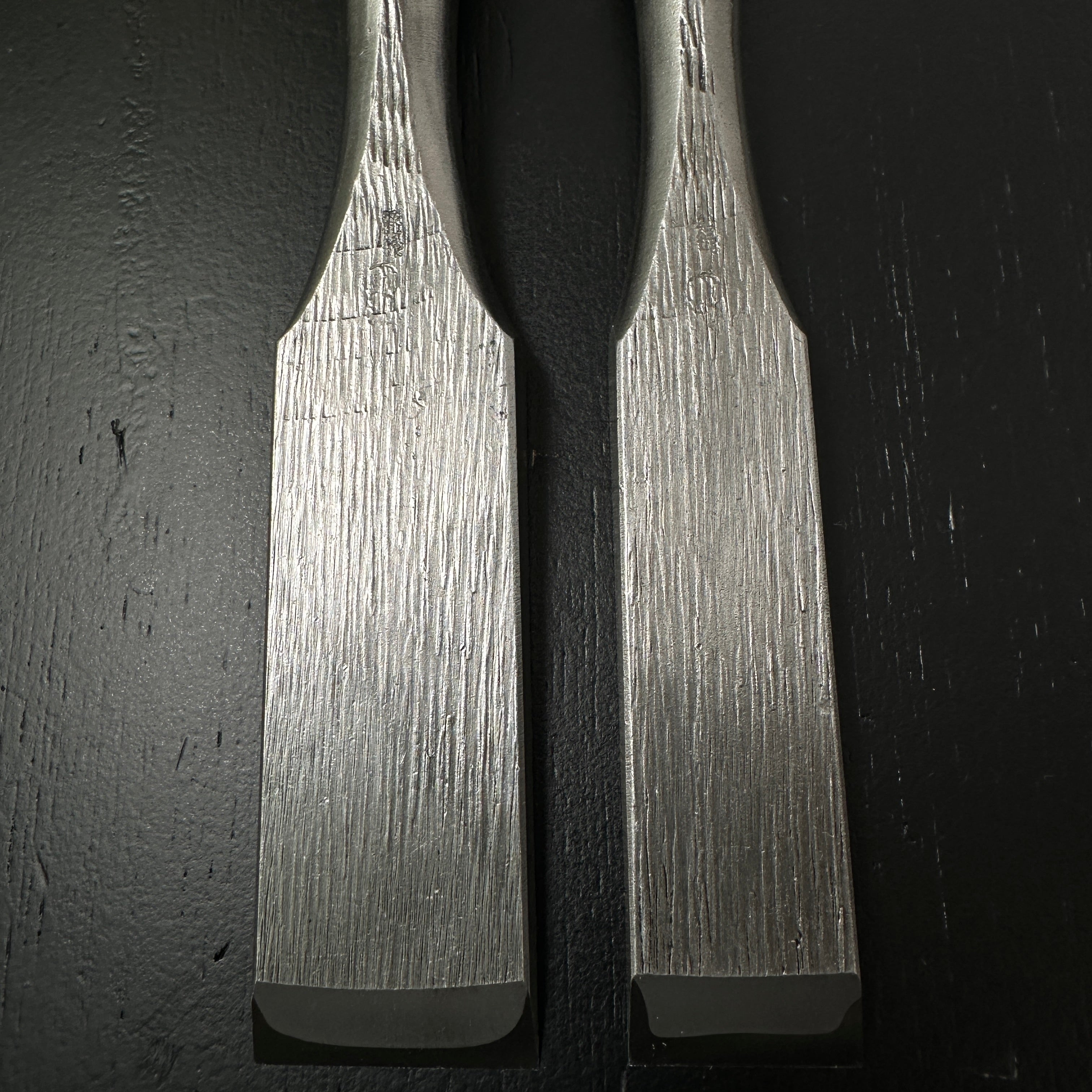 Sukemaru 4th Damekiri chisels Tsuchime finish 四代助丸作 ダメ切り鑿 二つ裏 Damekirinomi