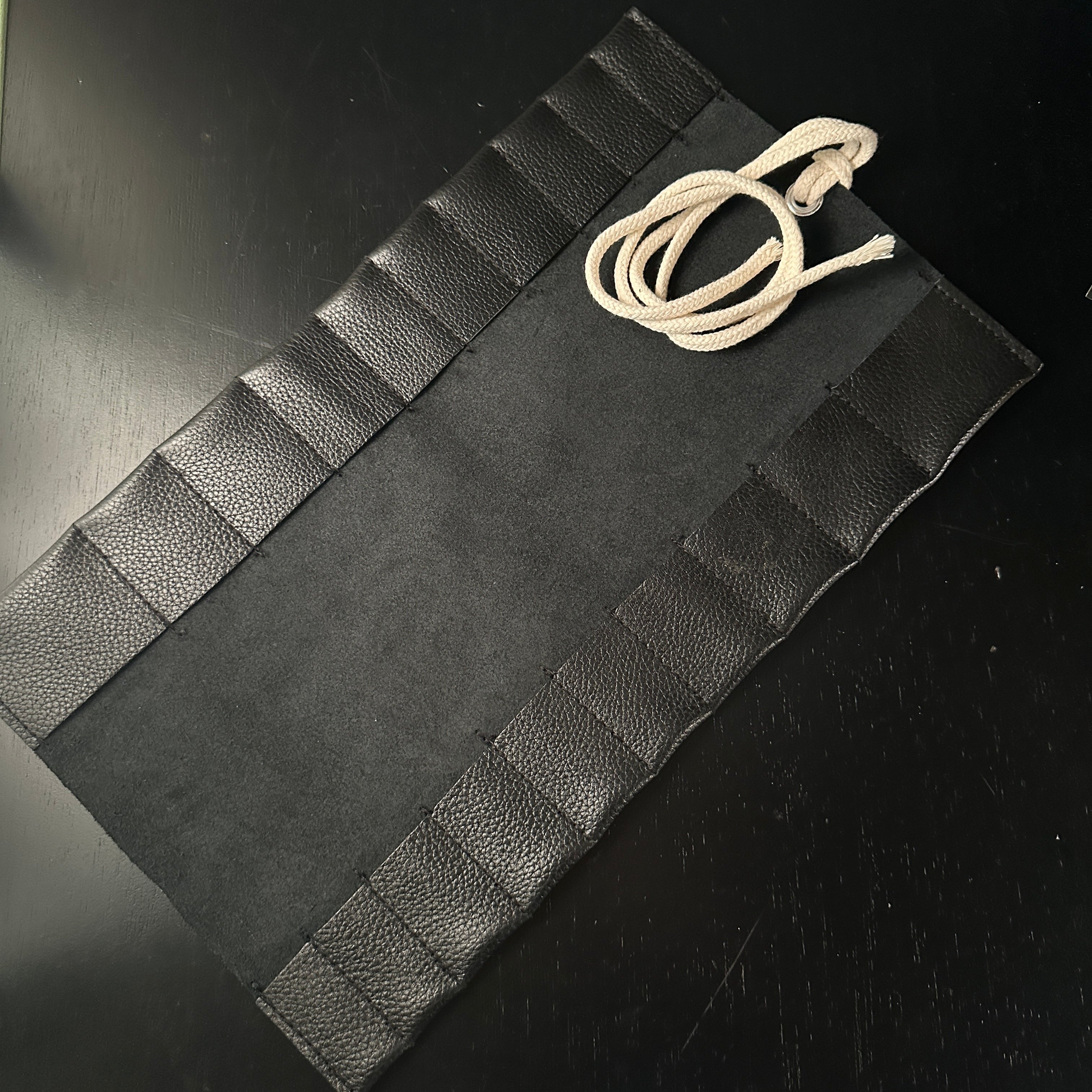 Chisel Leather Roll Bag For bench chisels / 鑿巻き 追入鑿用 本革製
