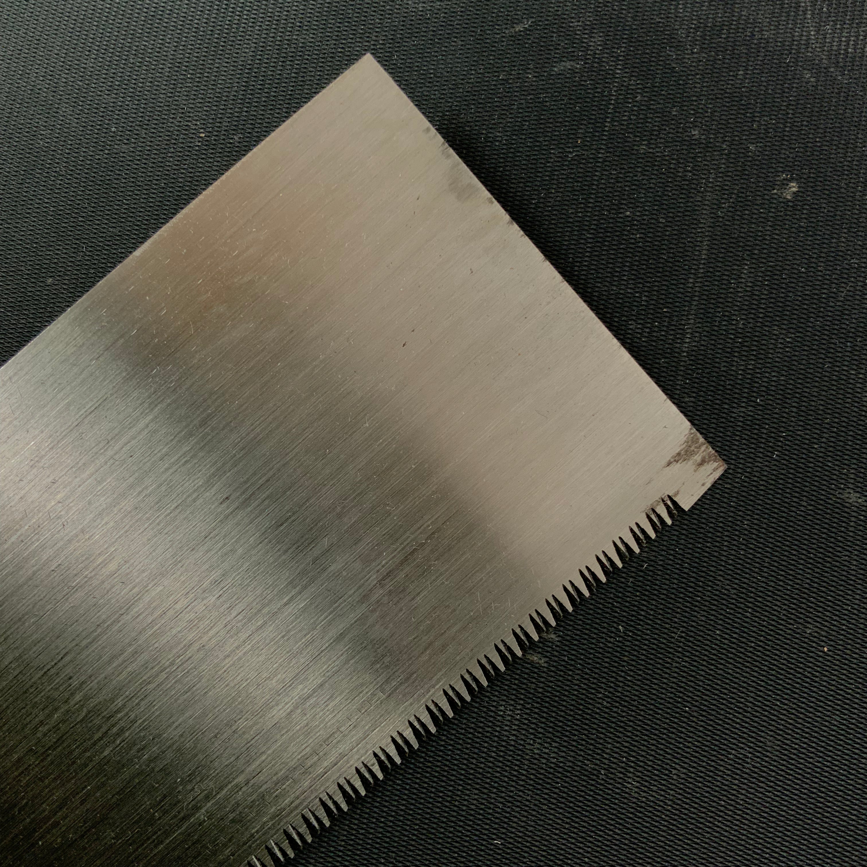 #K4 Ready to use! Old stock Single Edge Cross cut Hand Made Saw with Eddy Type Handles set by Kurashige 直ぐ使い 倉重栄助氏目立 渦巻き柄 片刃鋸 横挽 210m