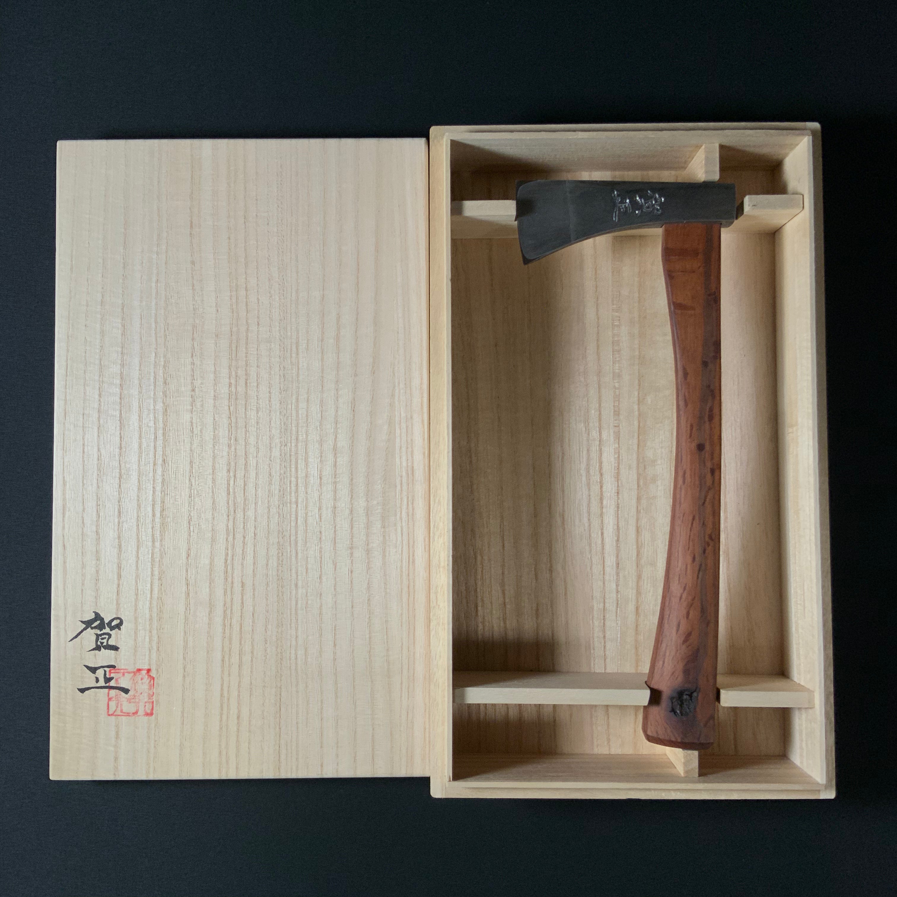 『Gashou』 Sozen Japanese Carpenter's Axe 『賀正』 素全作 小型鉞 木割り斧 Masakari