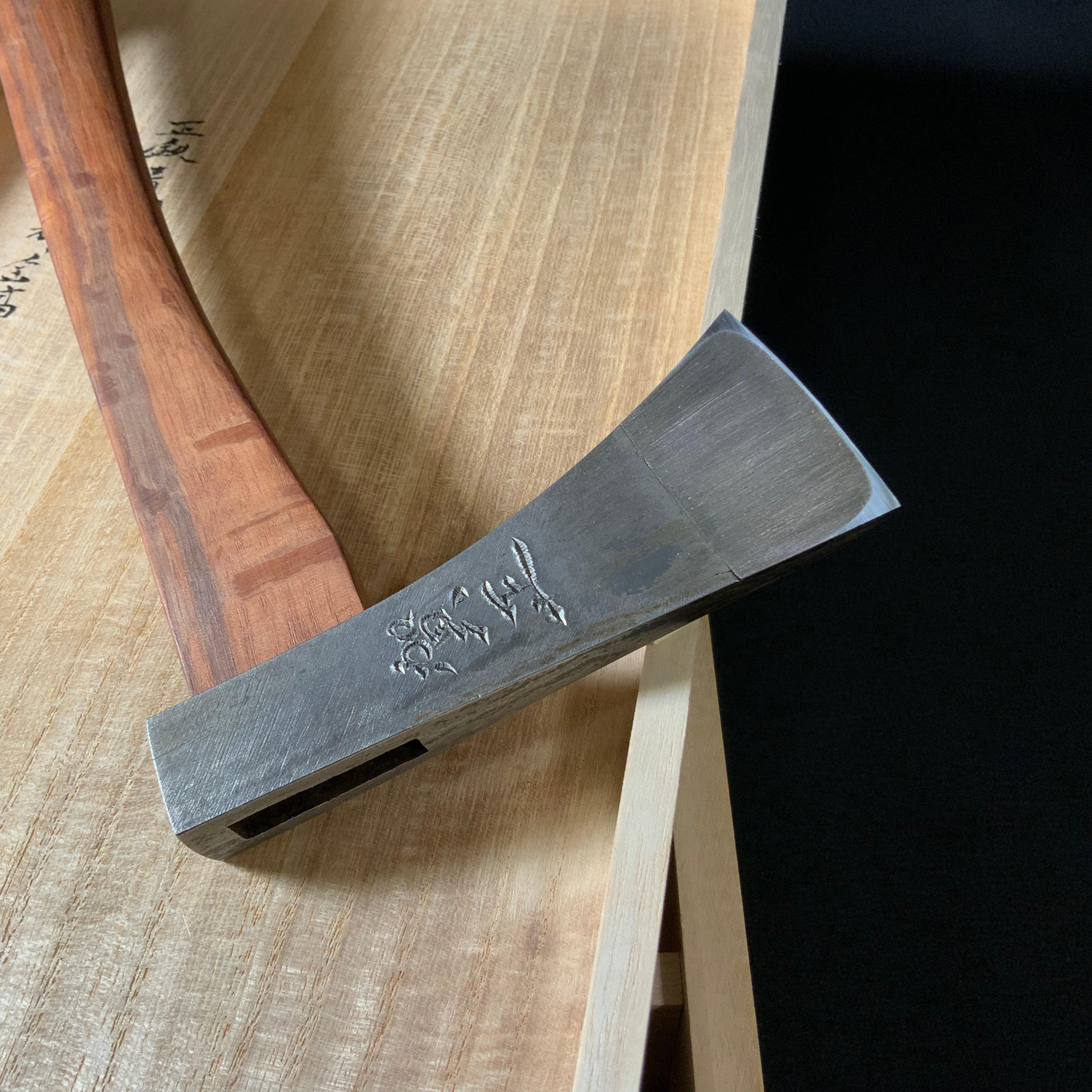 『Gashou』 Sozen Japanese Carpenter's Axe 『賀正』 素全作 小型鉞 木割り斧 Masakari