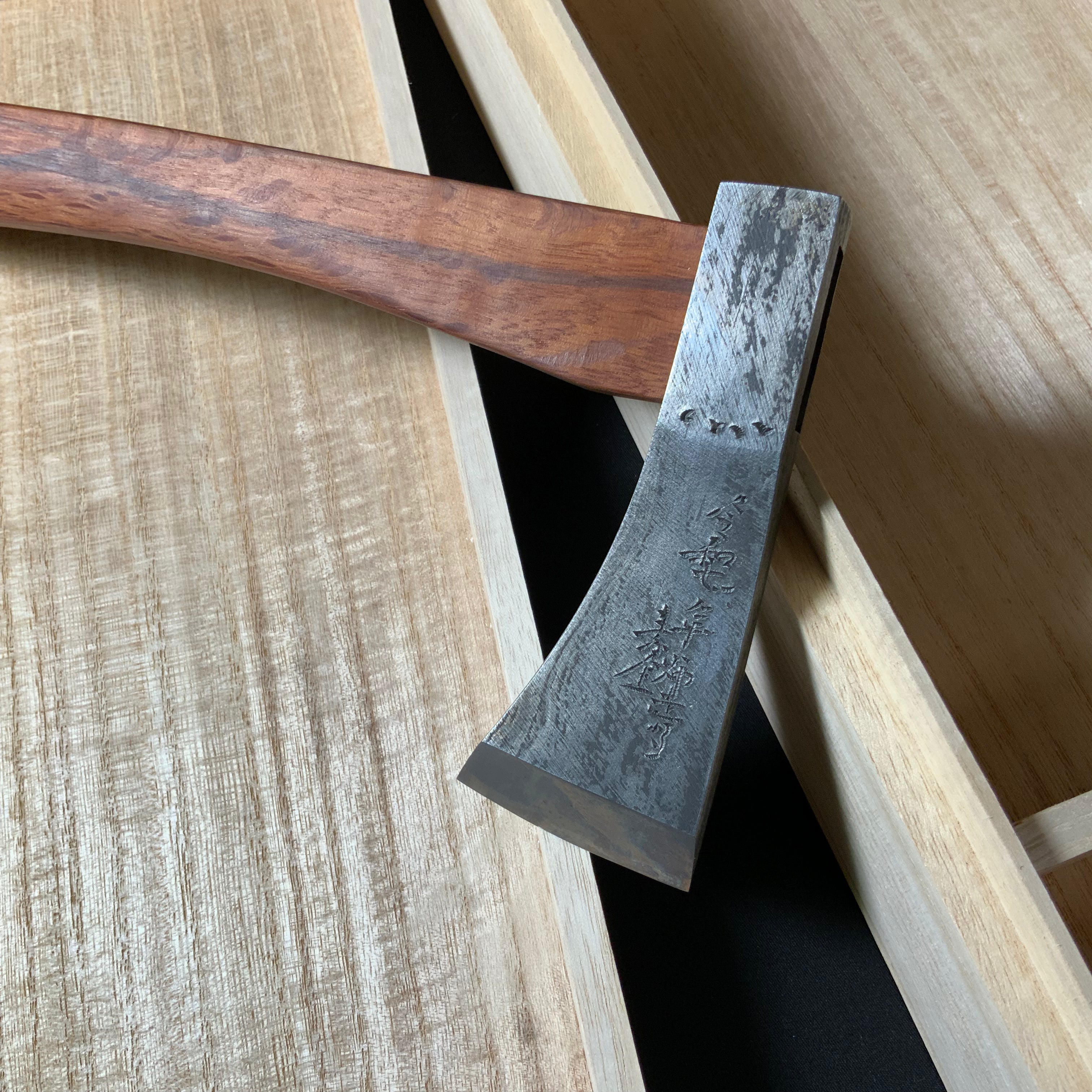 『Gashou』 Sozen Japanese Carpenter's Axe 『賀正』 素全作 小型鉞 木割り斧 Masakari