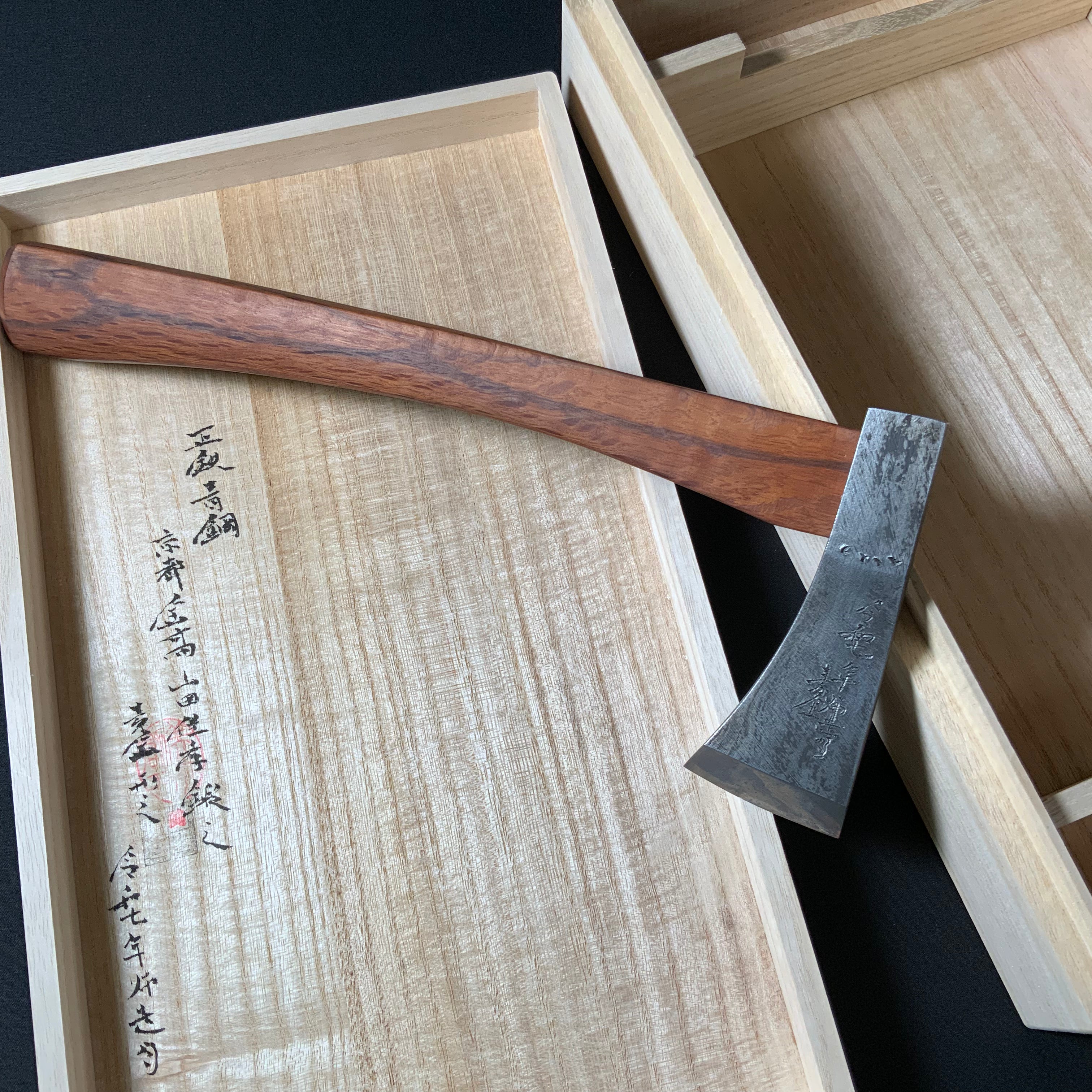 『Gashou』 Sozen Japanese Carpenter's Axe 『賀正』 素全作 小型鉞 木割り斧 Masakari