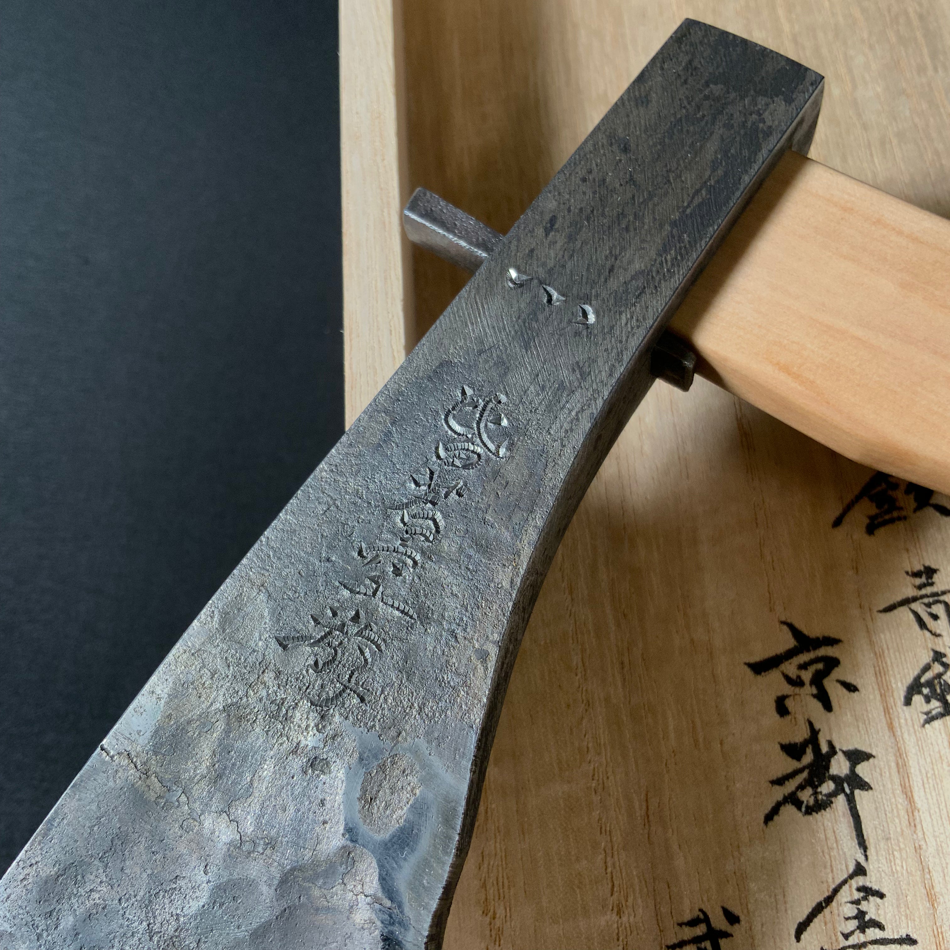 『Wander through emptiness』 Sozen Japanese Carpenter's Axe 『皆若空游』 素全作 小型鉞 木割り斧 Masakari