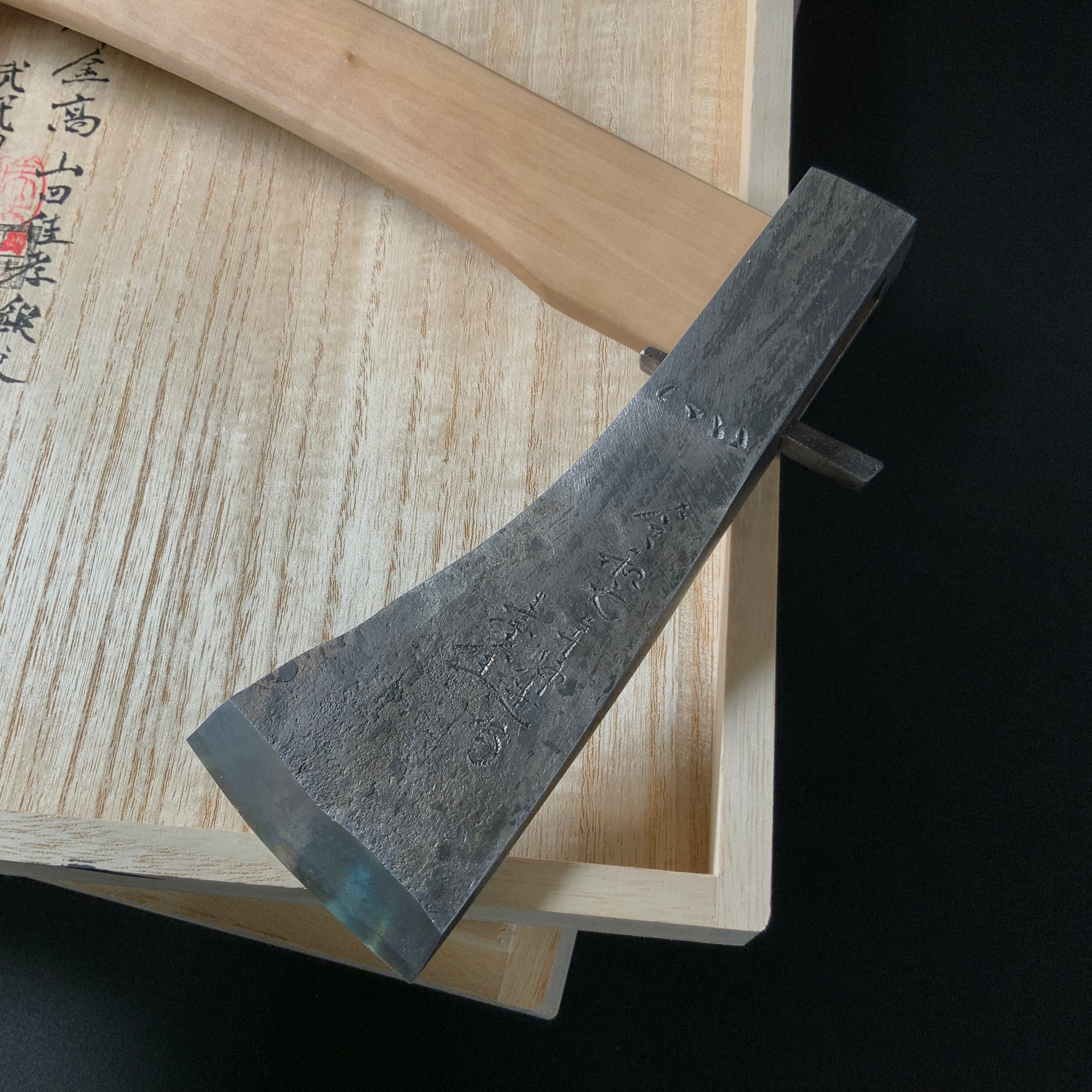 『Wander through emptiness』 Sozen Japanese Carpenter's Axe 『皆若空游』 素全作 小型鉞 木割り斧 Masakari