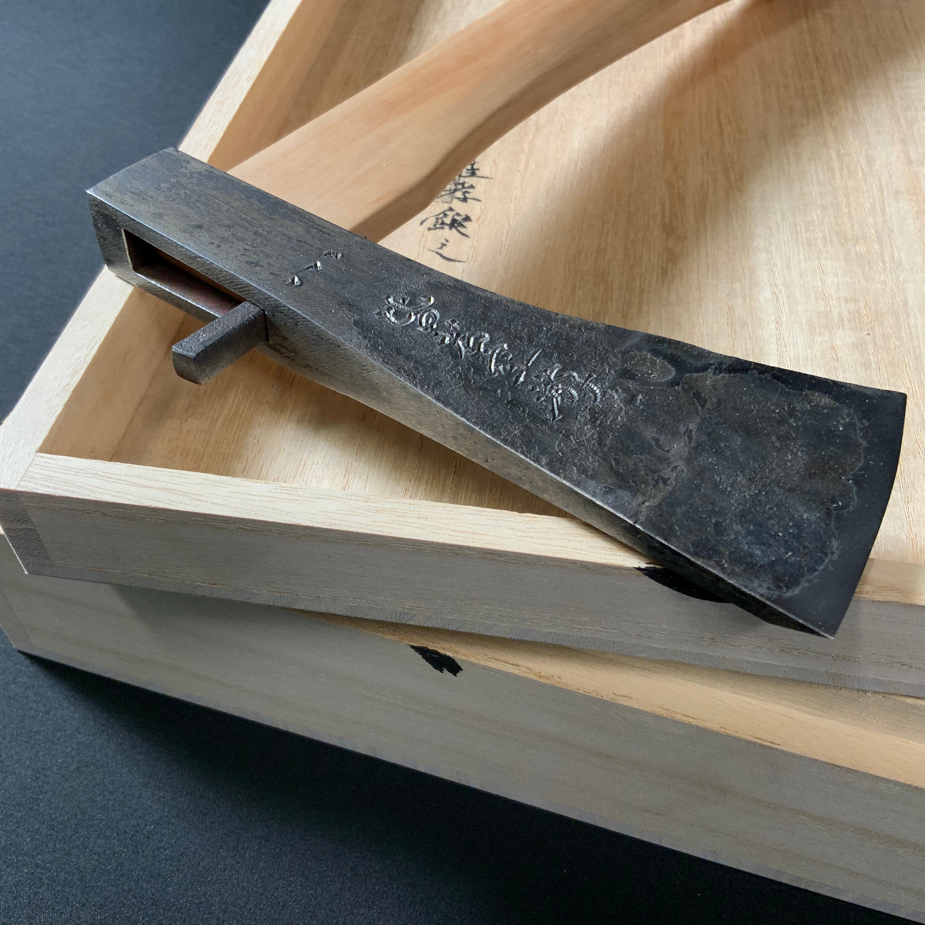 『Wander through emptiness』 Sozen Japanese Carpenter's Axe 『皆若空游』 素全作 小型鉞 木割り斧 Masakari