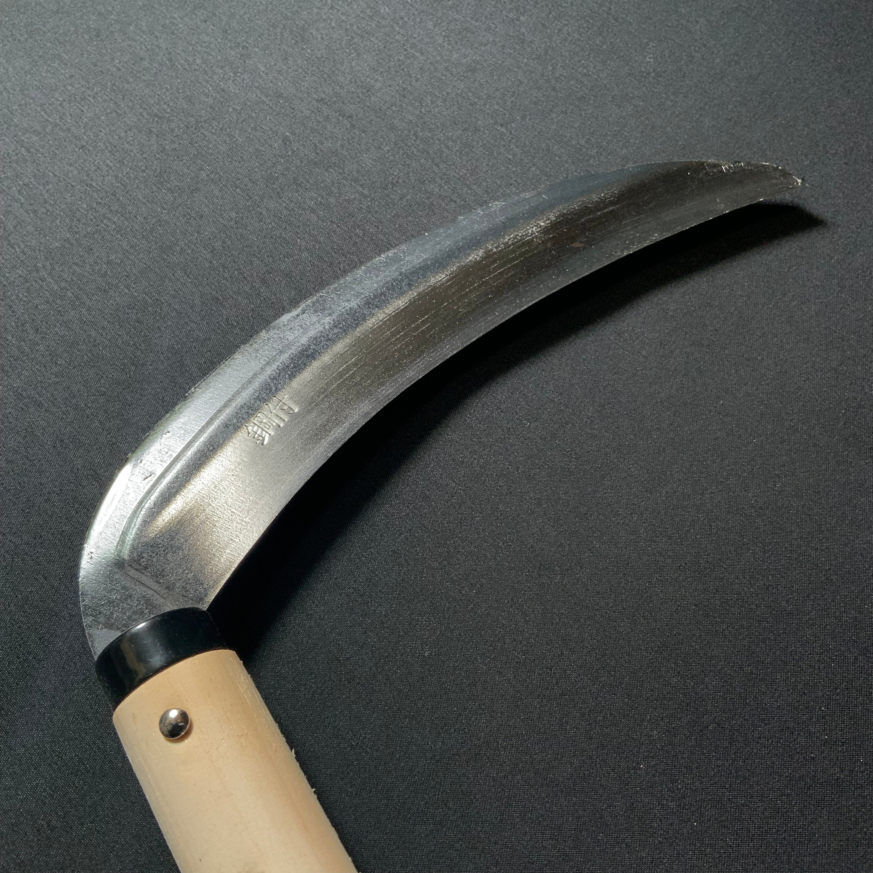 Mikazuki Kama made by Minamoto Korekatsu 越後國三條之住人源是勝作 正鋼 三日月鎌 195mm