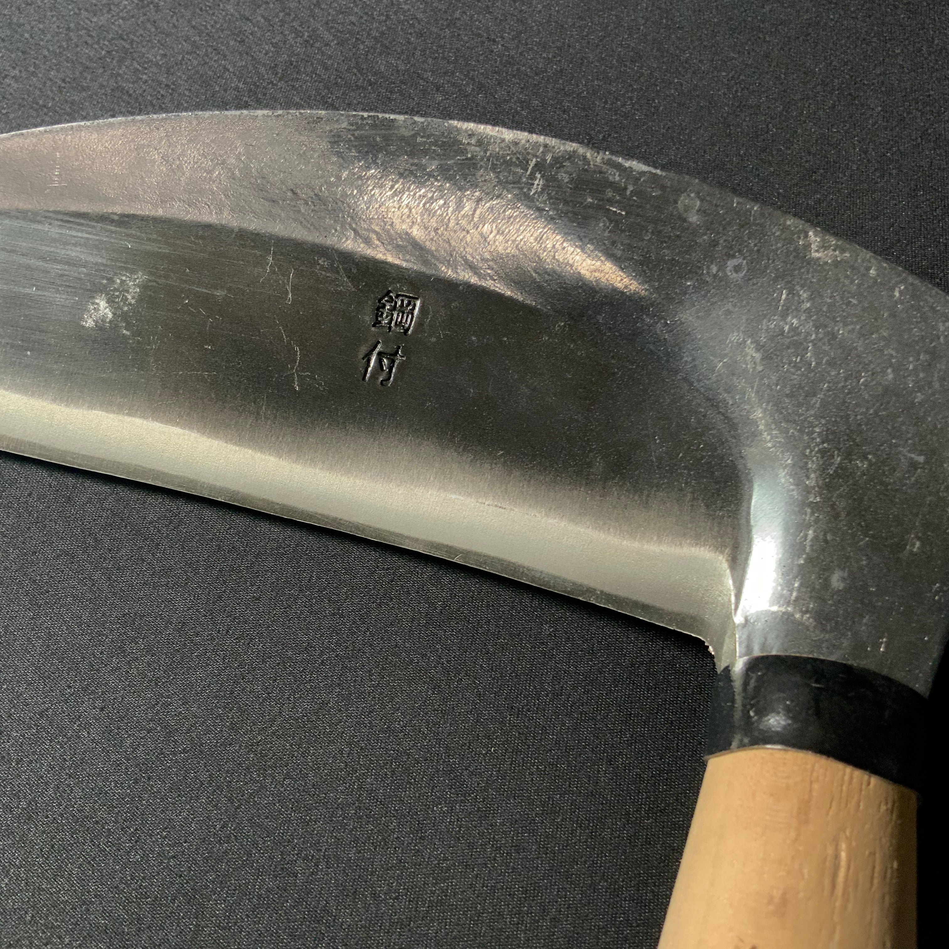 Mikazuki Kama for soft grass made by koshimasa 越正作 柔らかい草用 薄鎌 195mm