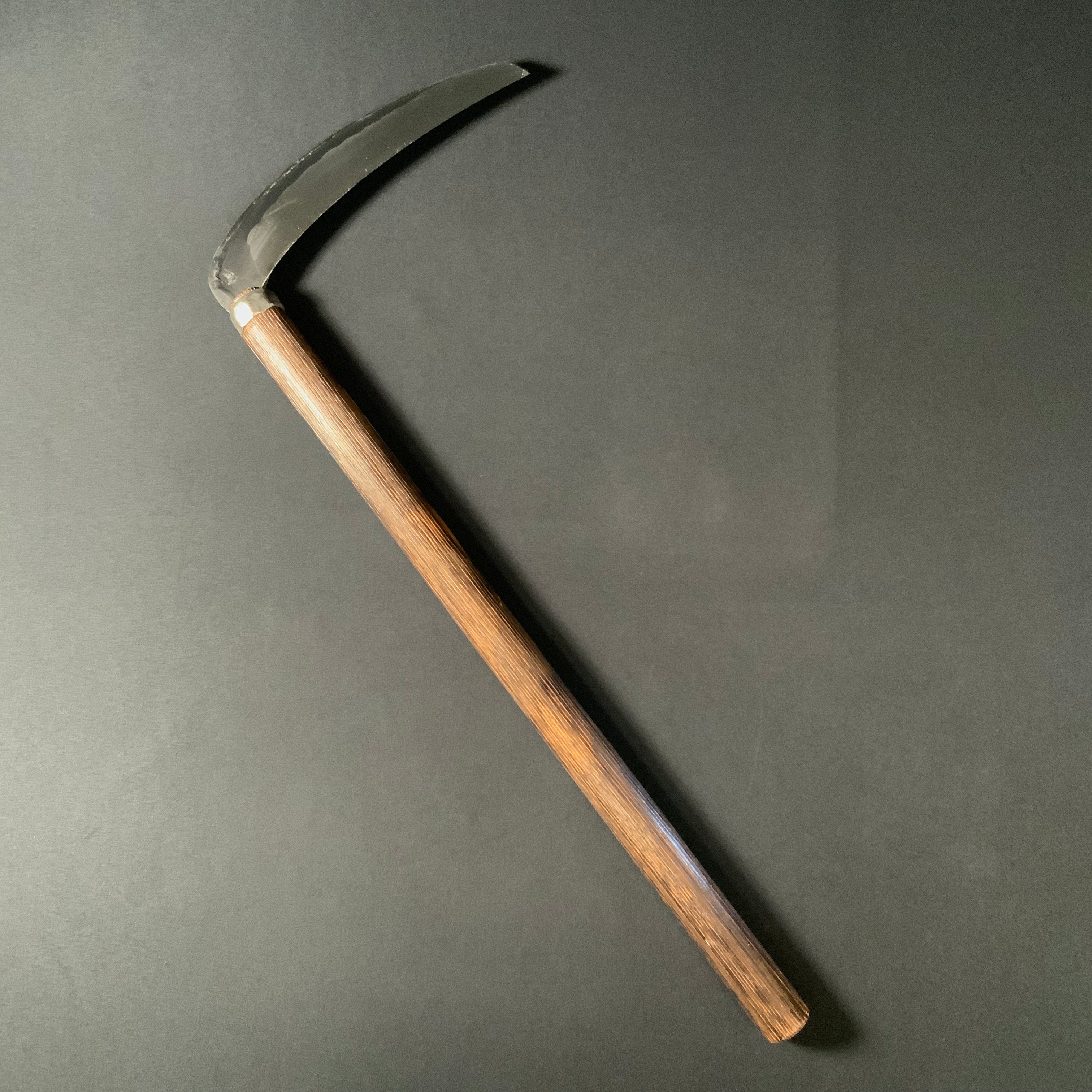 Mikazuki Kama (Crescent Sickle)Yasuki Steel by Munetoshi 宗利作 三日月鎌 安来鋼 195mm