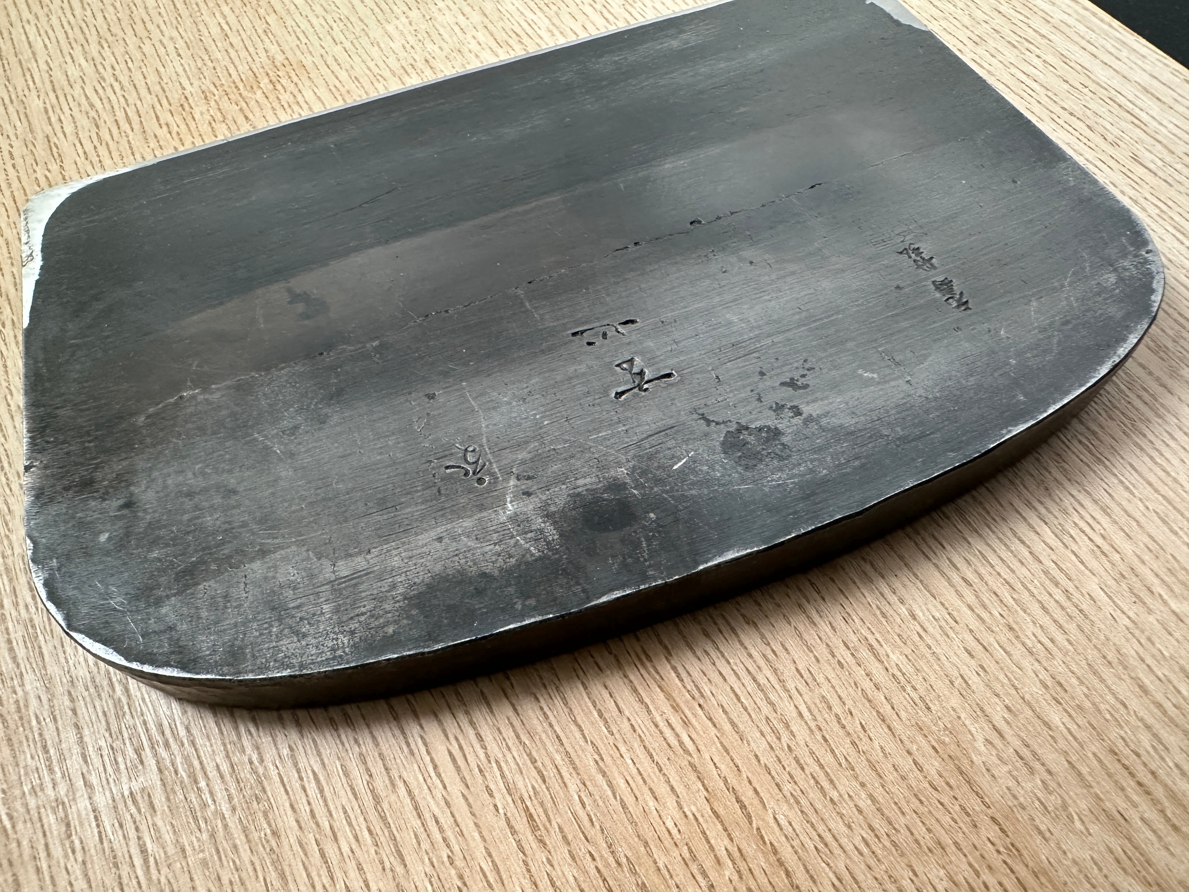 Genshin Large Plane(Kanna) by Funahiro with koyoshiya dai from Collection 蔵出し 舟弘作 玄心 大鉋 猪本台 168mm