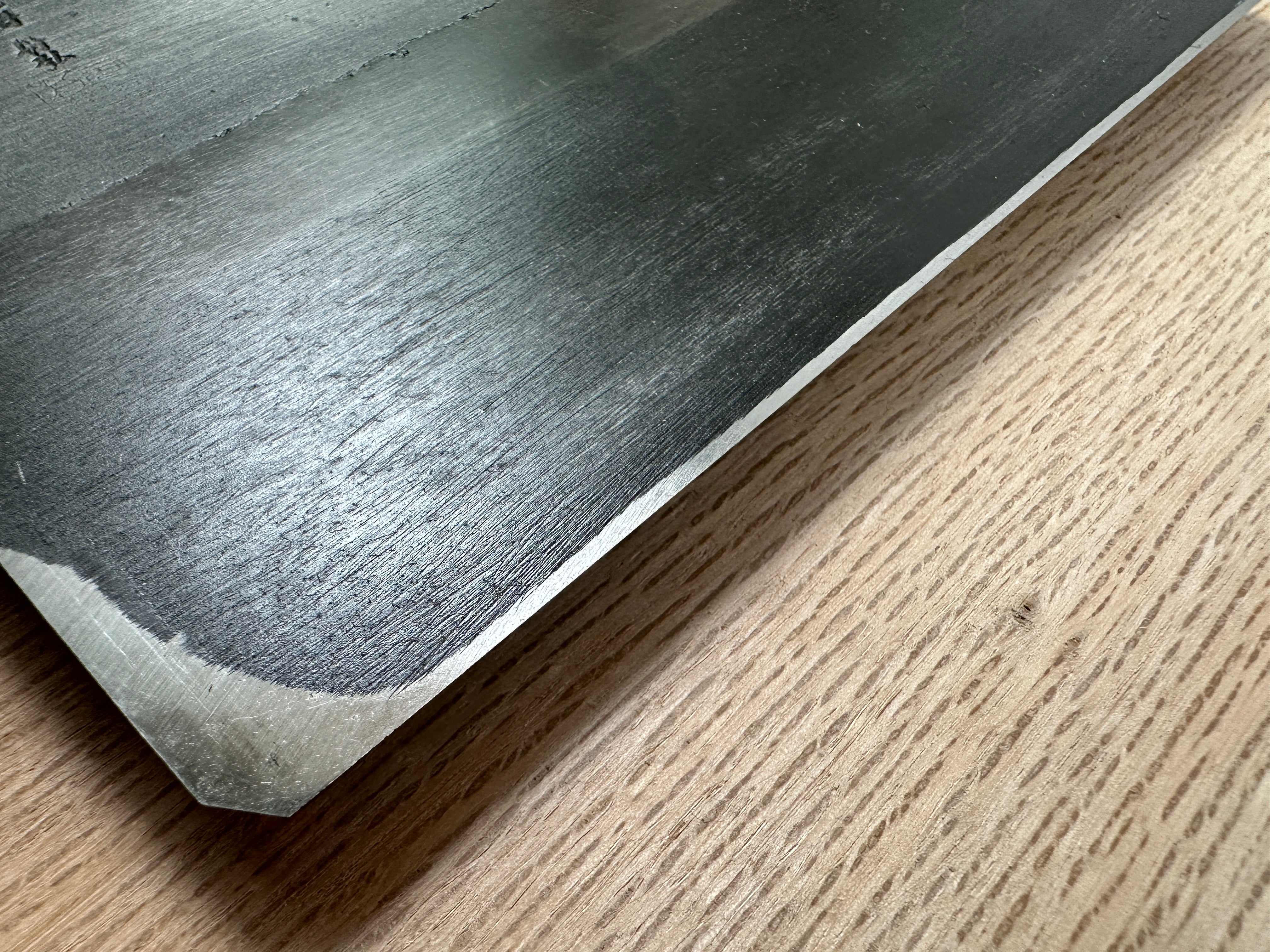 Genshin Large Plane(Kanna) by Funahiro with koyoshiya dai from Collection 蔵出し 舟弘作 玄心 大鉋 猪本台 168mm