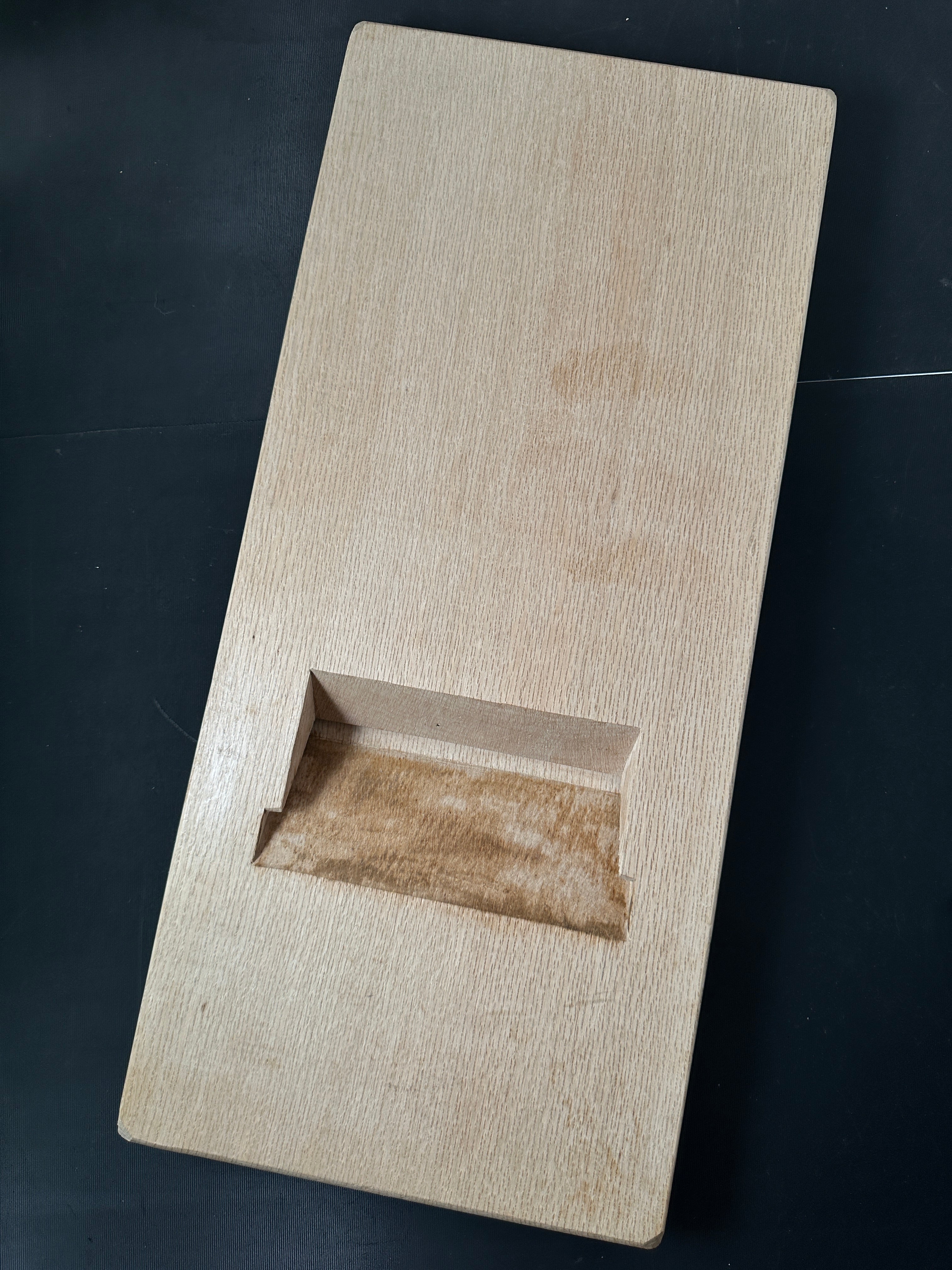 Genshin Large Plane(Kanna) by Funahiro with koyoshiya dai from Collection 蔵出し 舟弘作 玄心 大鉋 猪本台 168mm