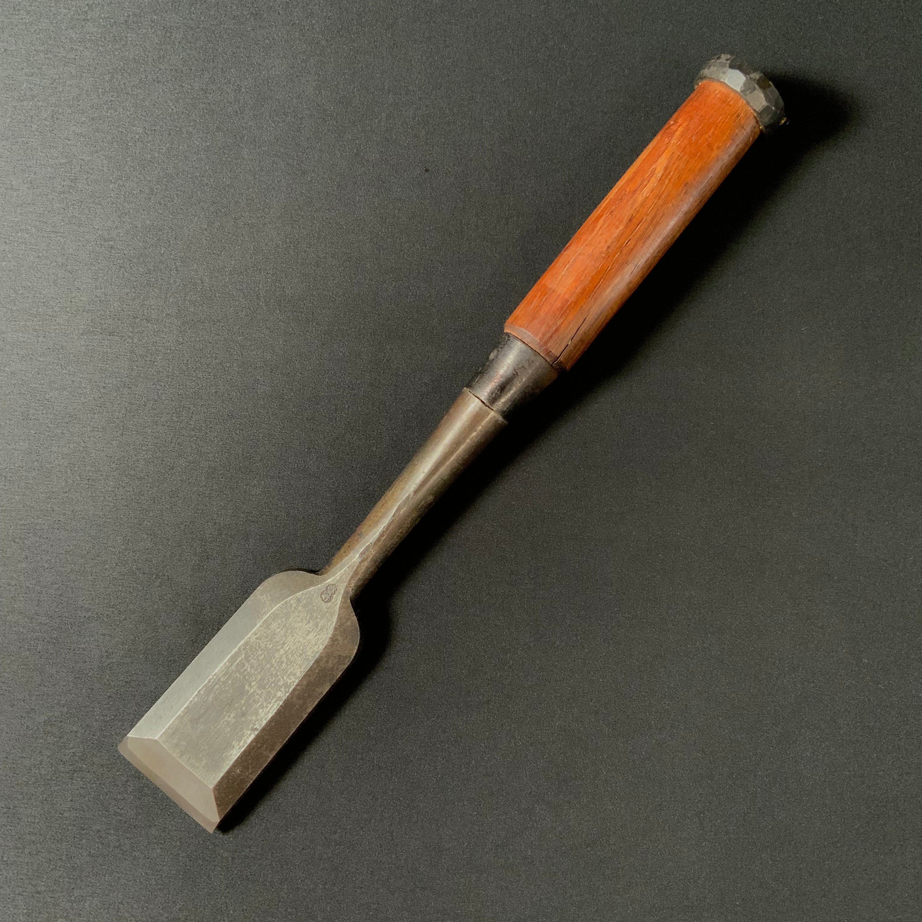 掘出し物 二代目左久作 叩き鑿 池上喬庸作 42mm Old stock Hidari Hisasaku 2rd Timber chisels by Ikegami Takanobu Tatakinomi