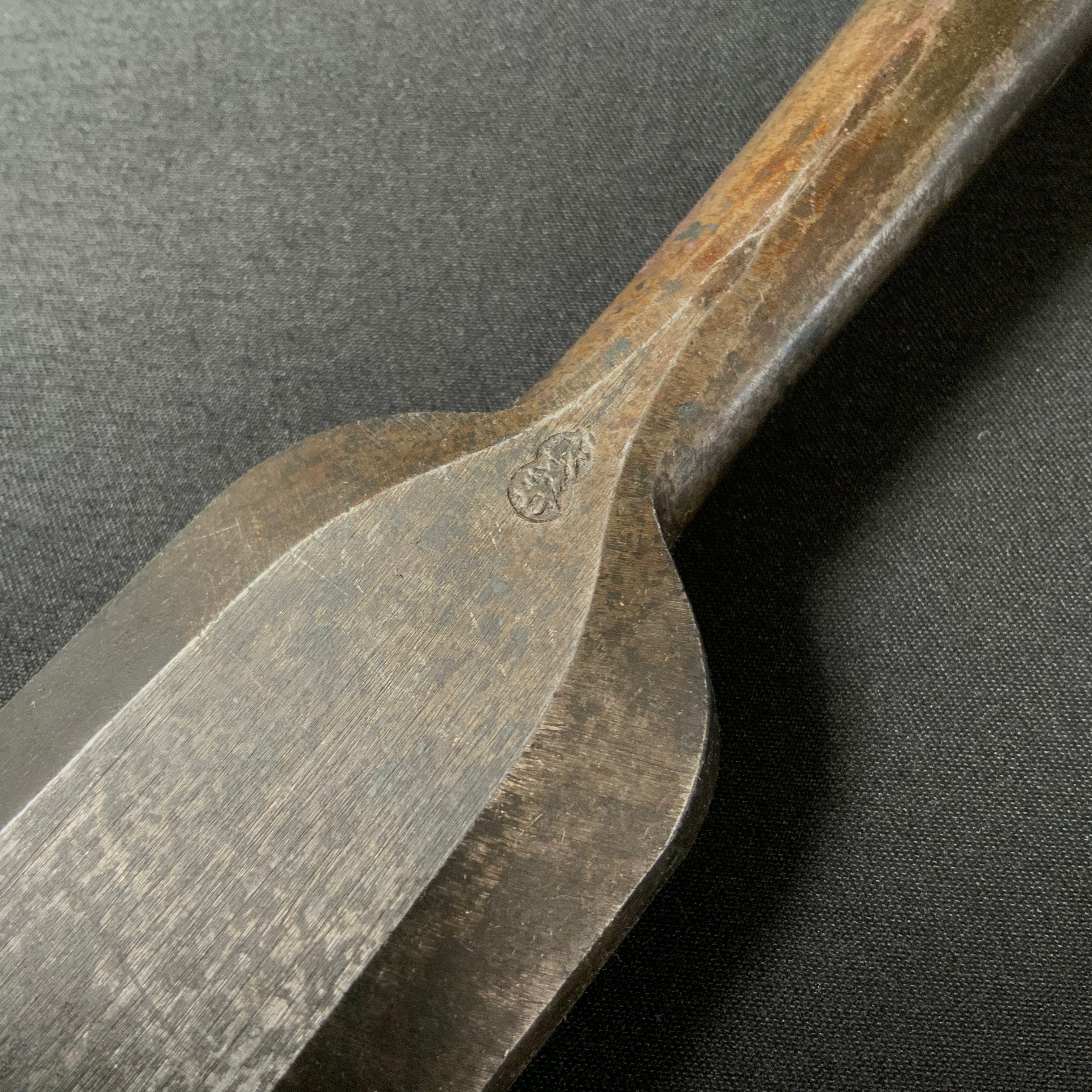 掘出し物 二代目左久作 叩き鑿 池上喬庸作 42mm Old stock Hidari Hisasaku 2rd Timber chisels by Ikegami Takanobu Tatakinomi