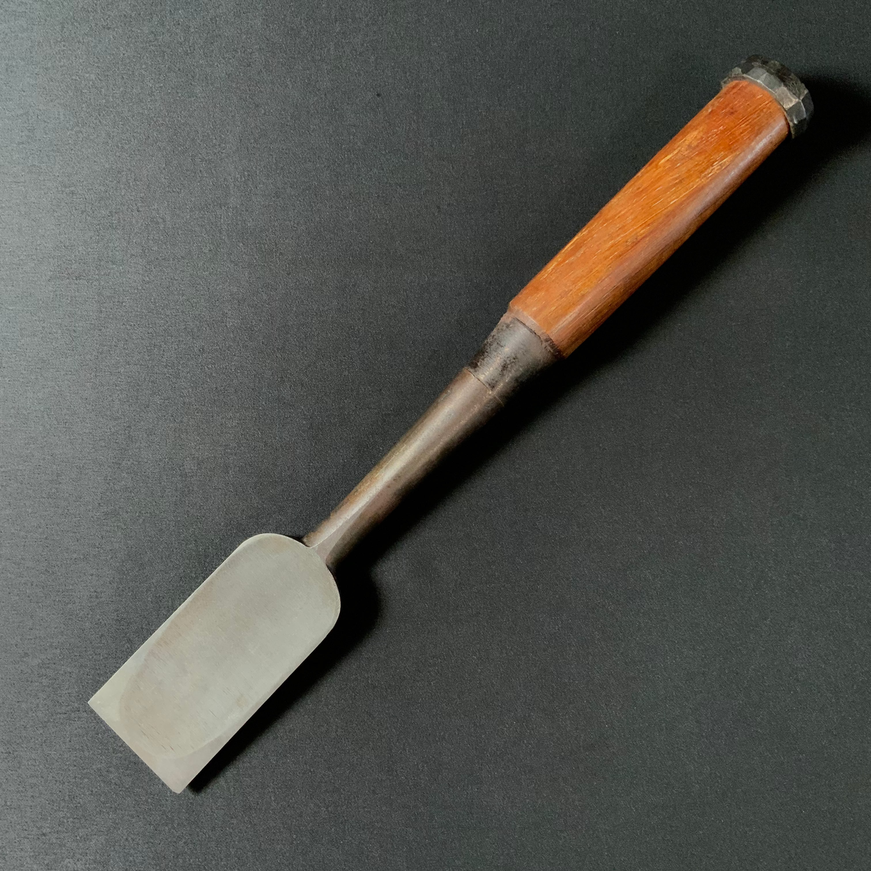 掘出し物 二代目左久作 叩き鑿 池上喬庸作 42mm Old stock Hidari Hisasaku 2rd Timber chisels by Ikegami Takanobu Tatakinomi