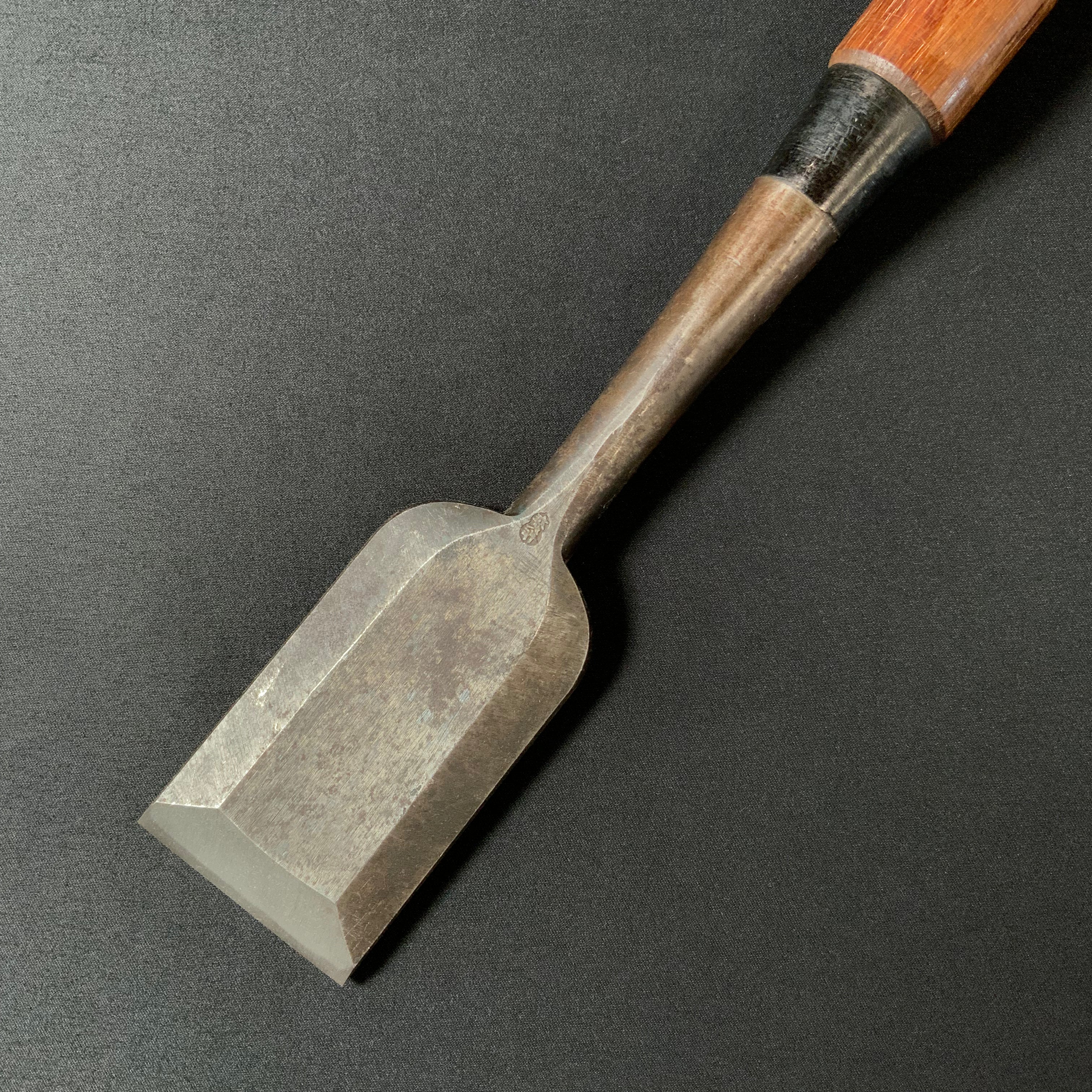 掘出し物 二代目左久作 叩き鑿 池上喬庸作 48mm Old stock Hidari Hisasaku 2rd Timber chisels by Ikegami Takanobu Tatakinomi