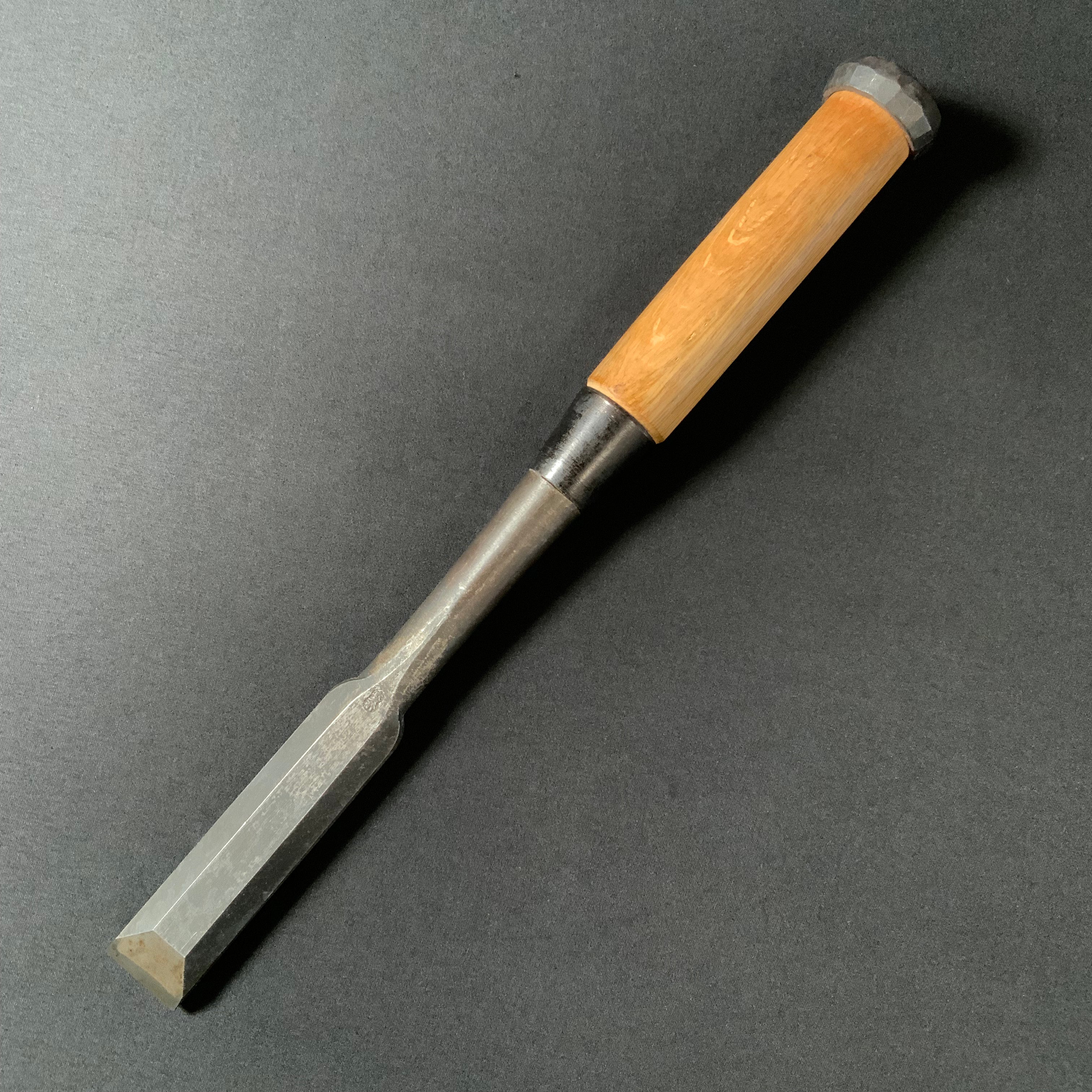 掘出し物 二代目左久作 叩き鑿 池上喬庸作 24mm #2 Old stock Hidari Hisasaku 2rd Timber chisels by Ikegami Takanobu Tatakinomi