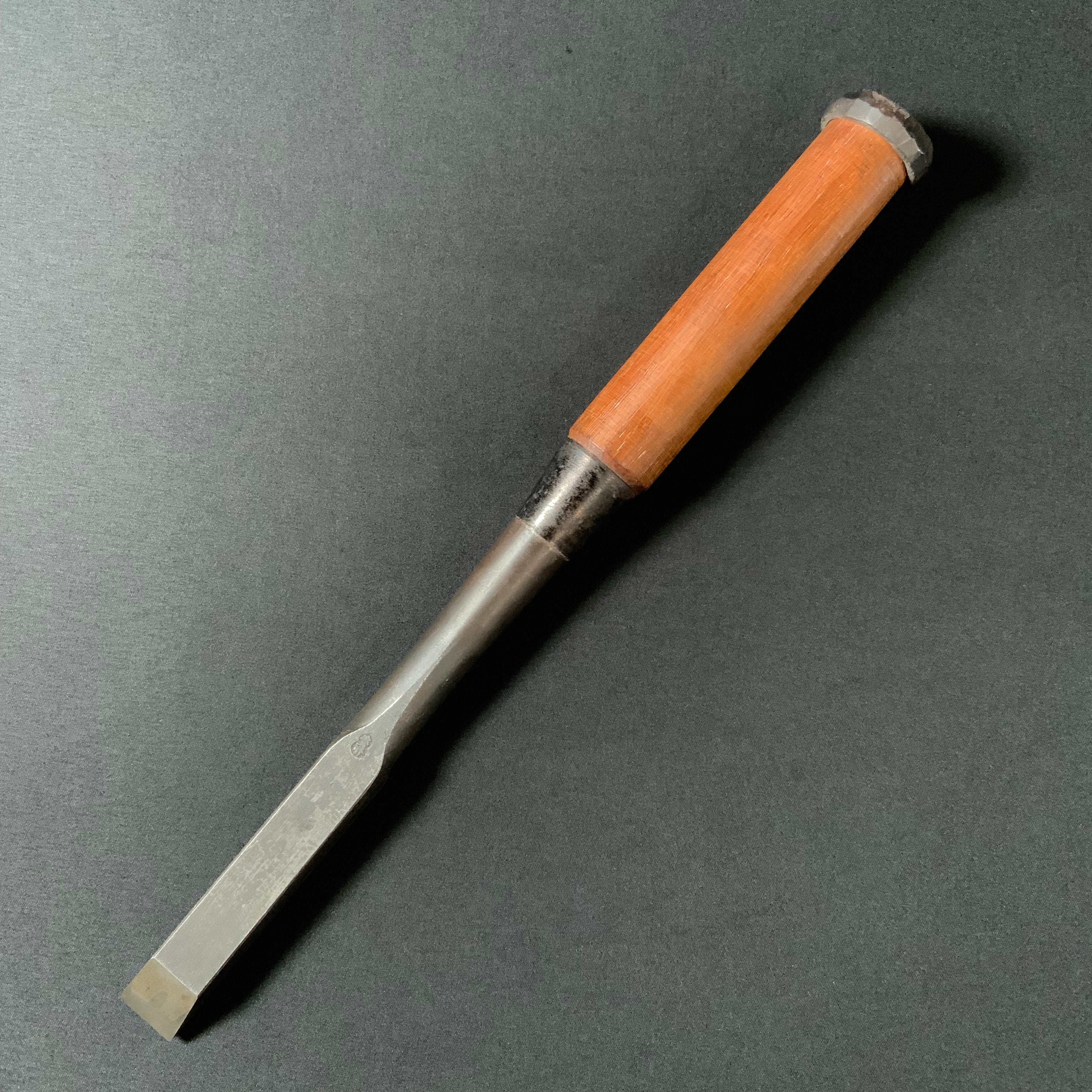 掘出し物 二代目左久作 叩き鑿 池上喬庸作 18mm #1 Old stock Hidari Hisasaku 2rd Timber chisels by Ikegami Takanobu Tatakinomi