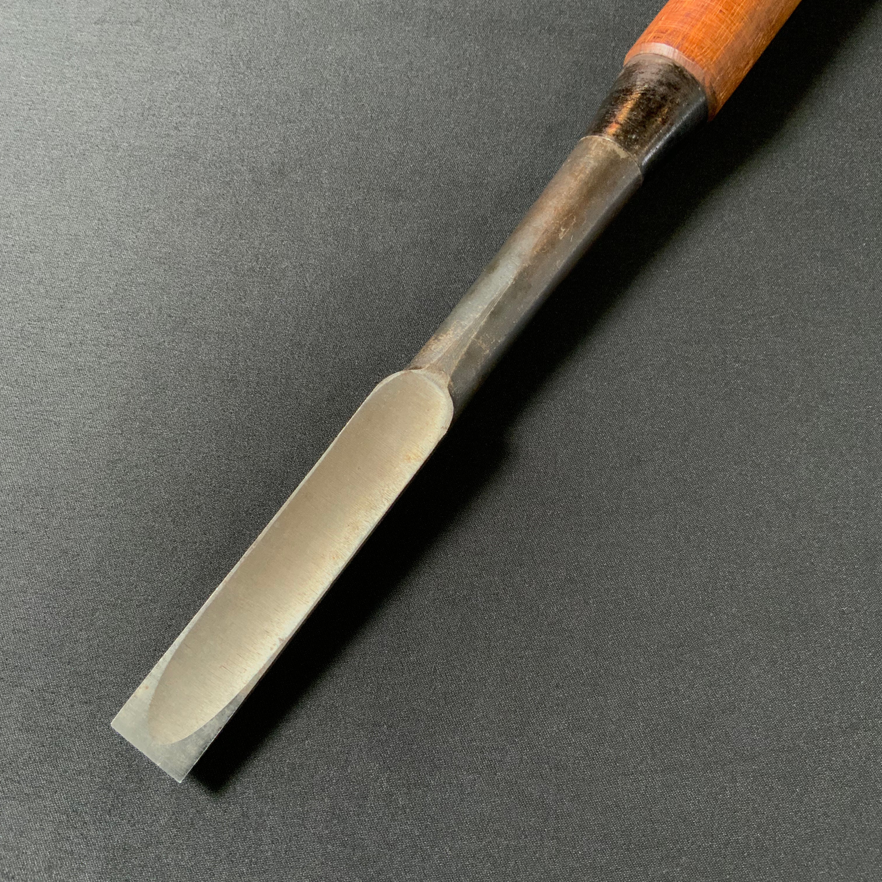 掘出し物 二代目左久作 叩き鑿 池上喬庸作 18mm #1 Old stock Hidari Hisasaku 2rd Timber chisels by Ikegami Takanobu Tatakinomi