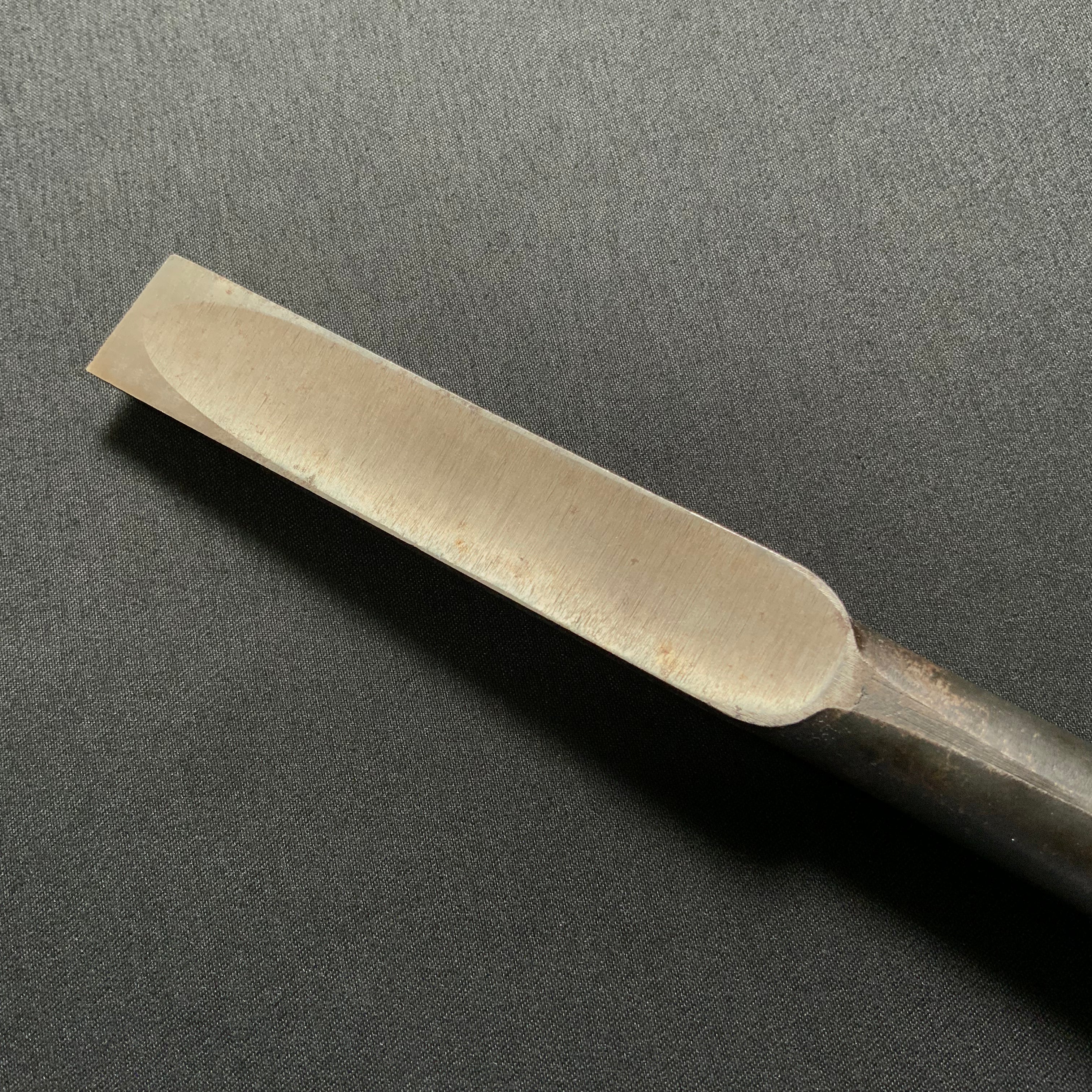 掘出し物 二代目左久作 叩き鑿 池上喬庸作 18mm #1 Old stock Hidari Hisasaku 2rd Timber chisels by Ikegami Takanobu Tatakinomi