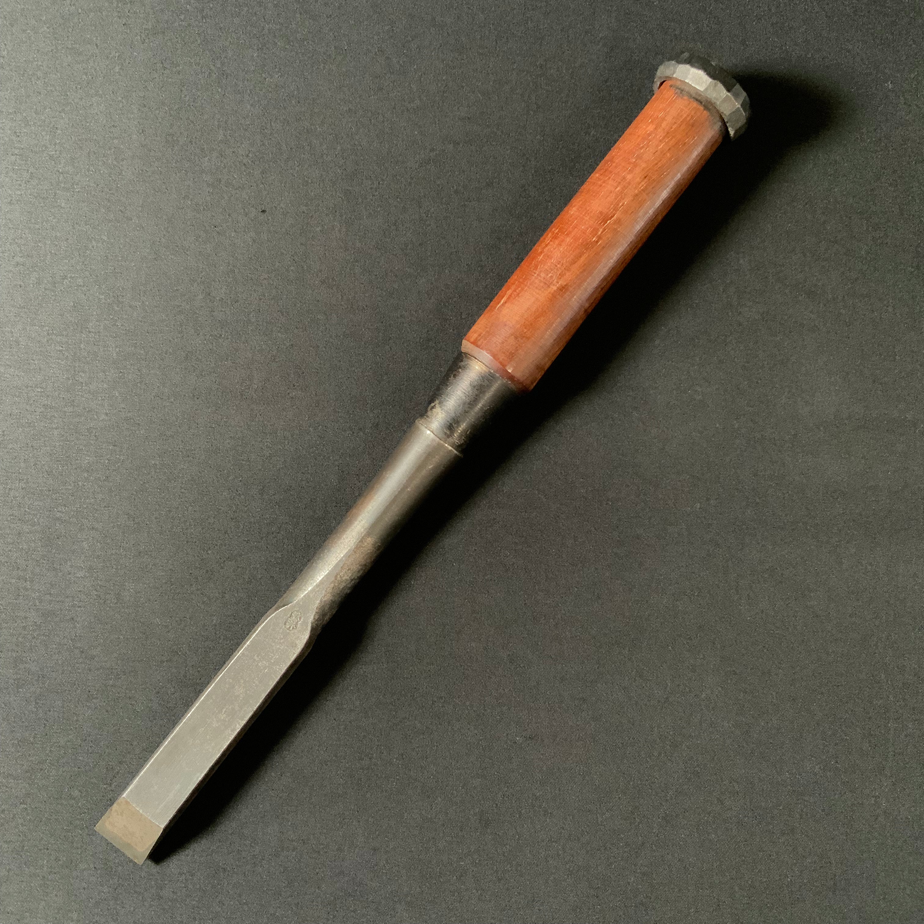 掘出し物 二代目左久作 叩き鑿 池上喬庸作 18mm #2 Old stock Hidari Hisasaku 2rd Timber chisels by Ikegami Takanobu Tatakinomi