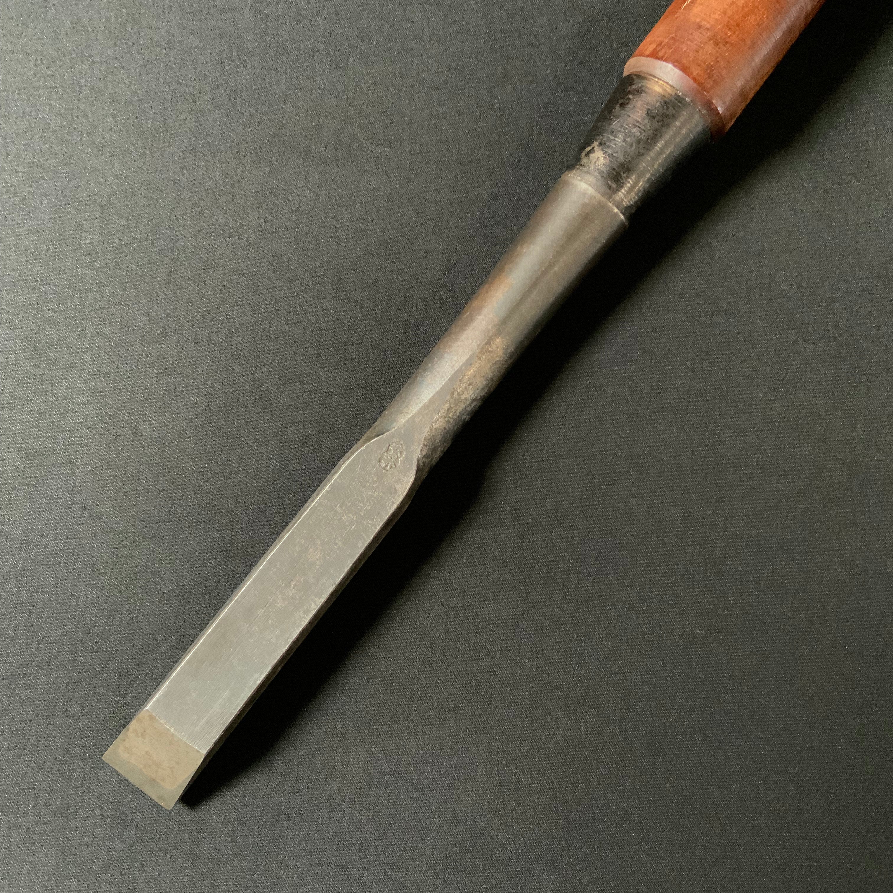 掘出し物 二代目左久作 叩き鑿 池上喬庸作 18mm #2 Old stock Hidari Hisasaku 2rd Timber chisels by Ikegami Takanobu Tatakinomi