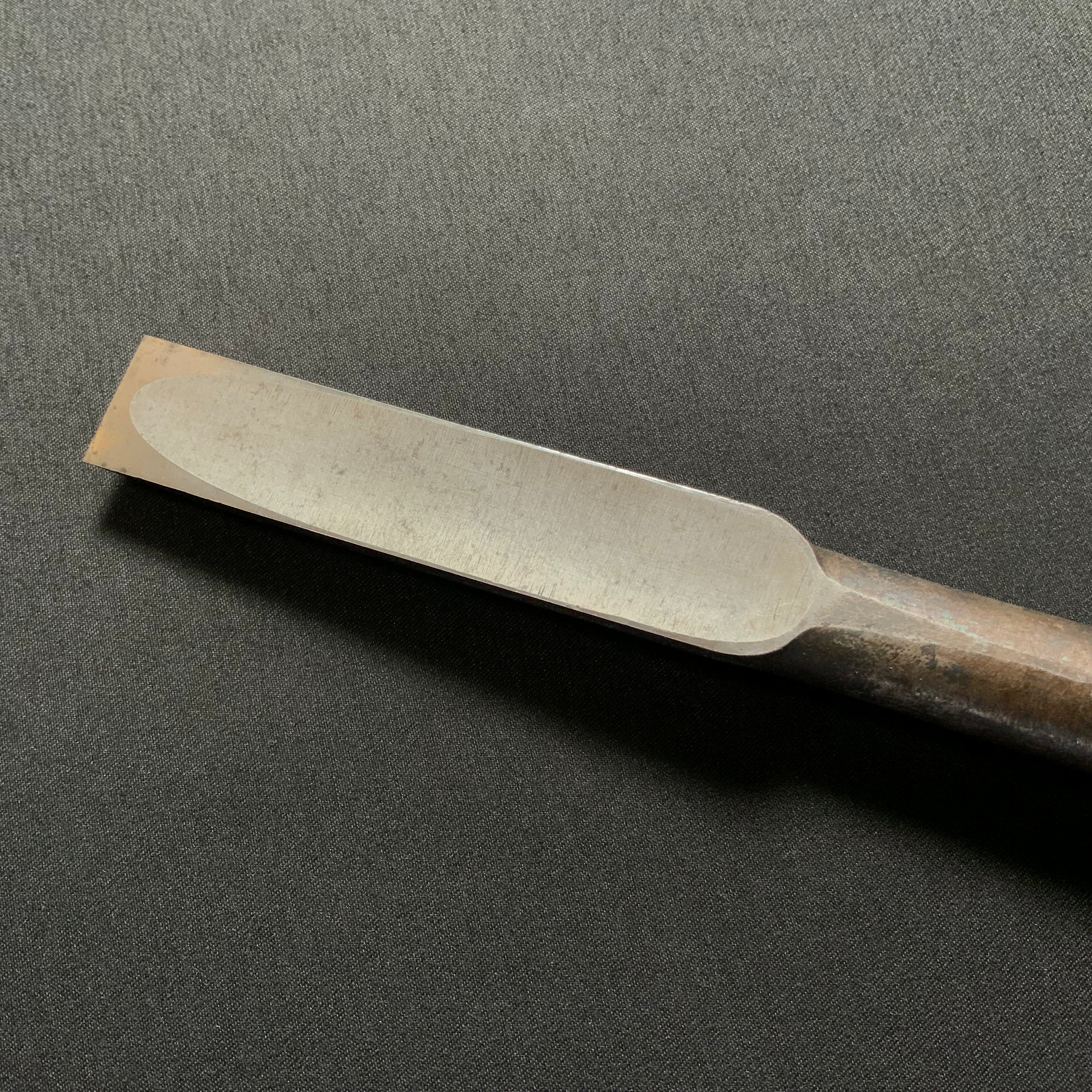 掘出し物 二代目左久作 叩き鑿 池上喬庸作 18mm #2 Old stock Hidari Hisasaku 2rd Timber chisels by Ikegami Takanobu Tatakinomi